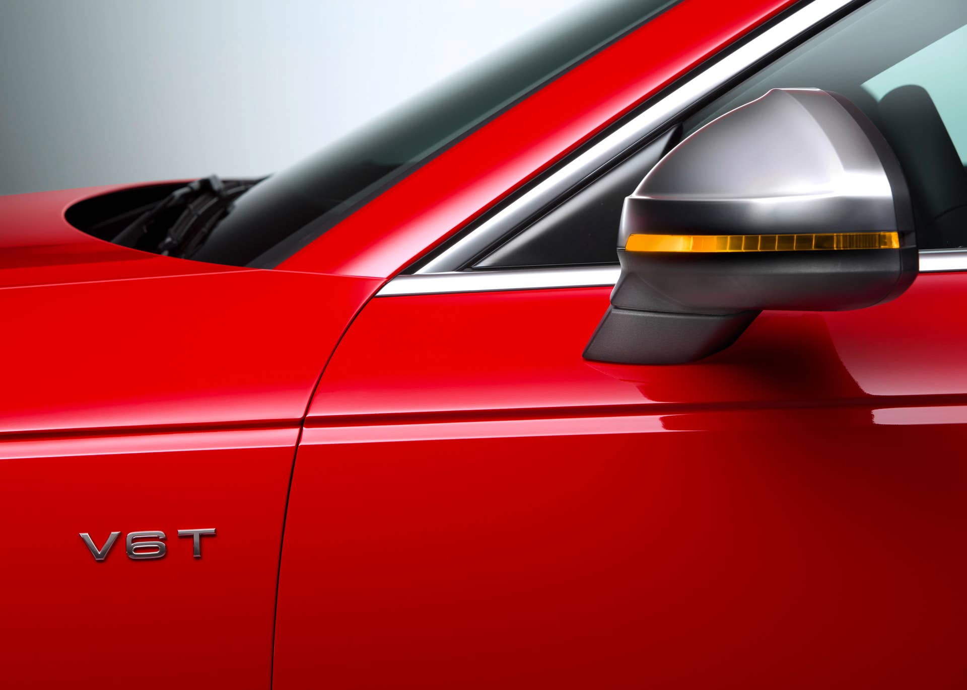 red 2017 audi s4 mirror caps