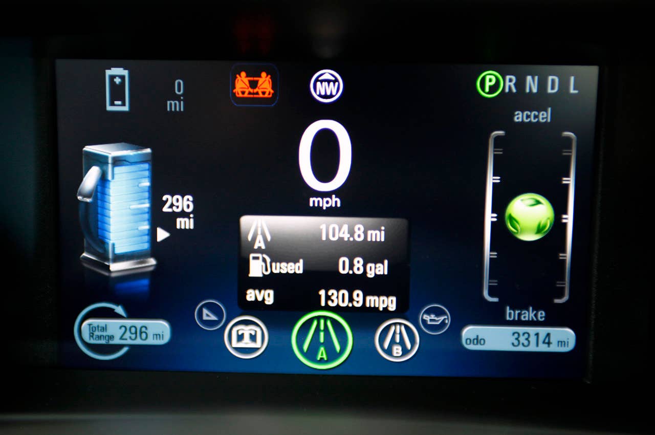 2011 Chevrolet Volt gauge cluster