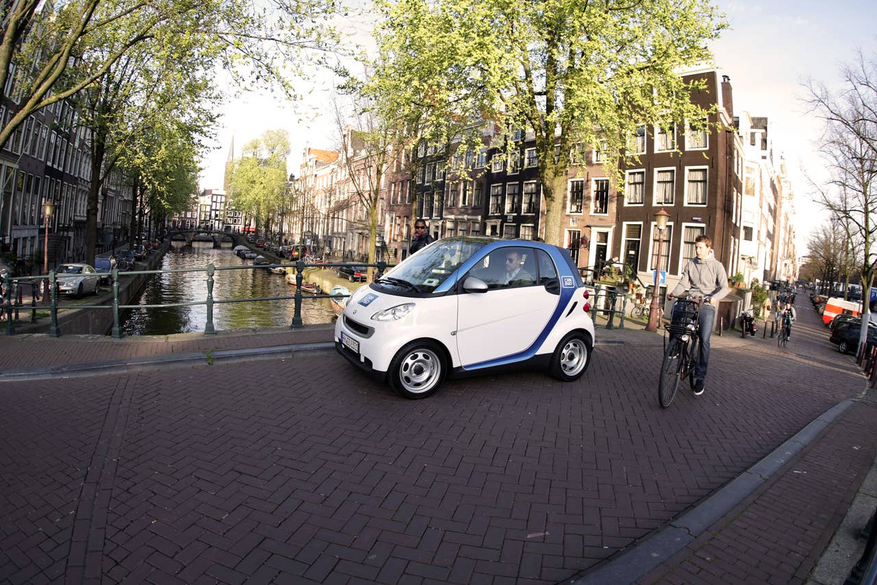 Electric Car2go Carsharing Service in Amsterdam