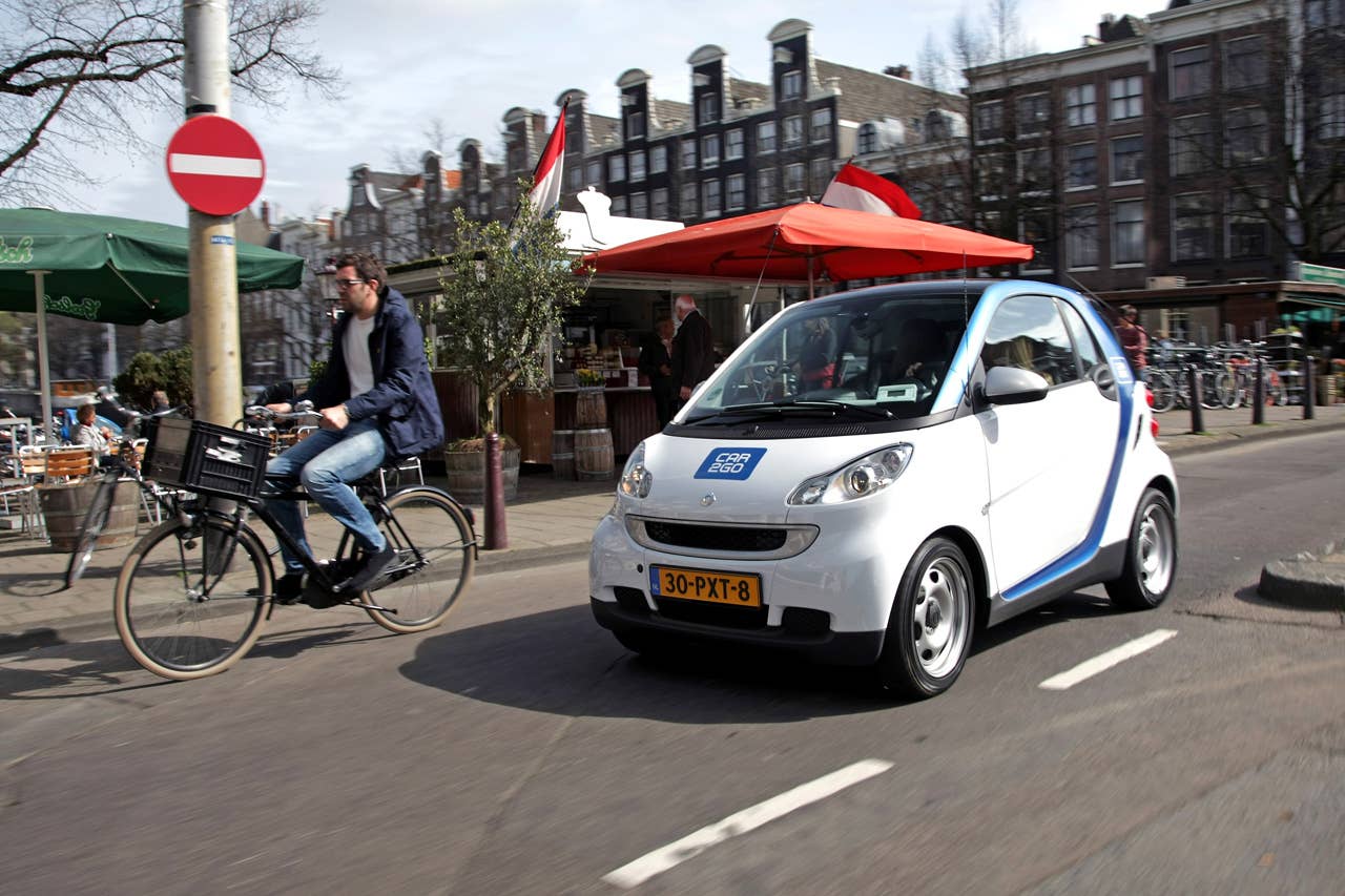 Electric Car2go Carsharing Service in Amsterdam