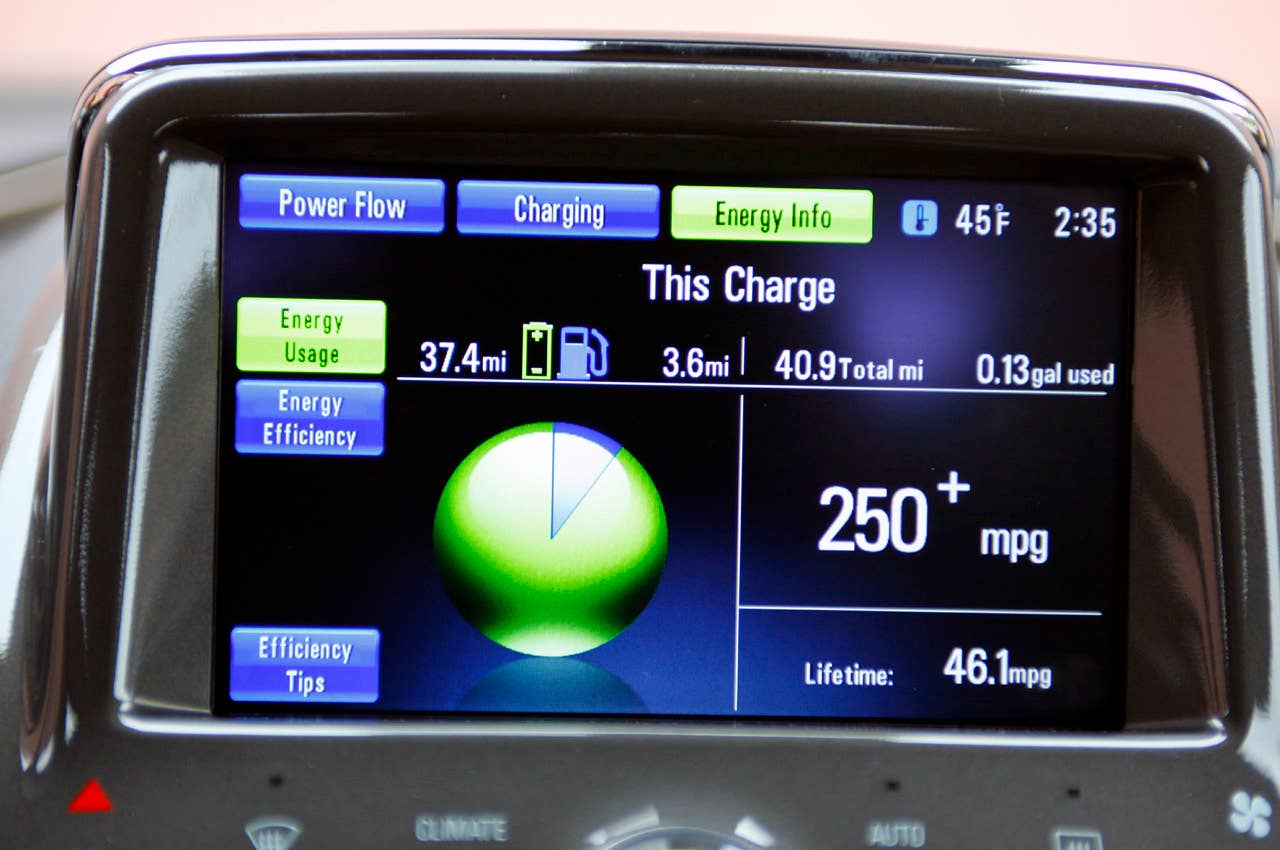 2011 Chevrolet Volt charging info