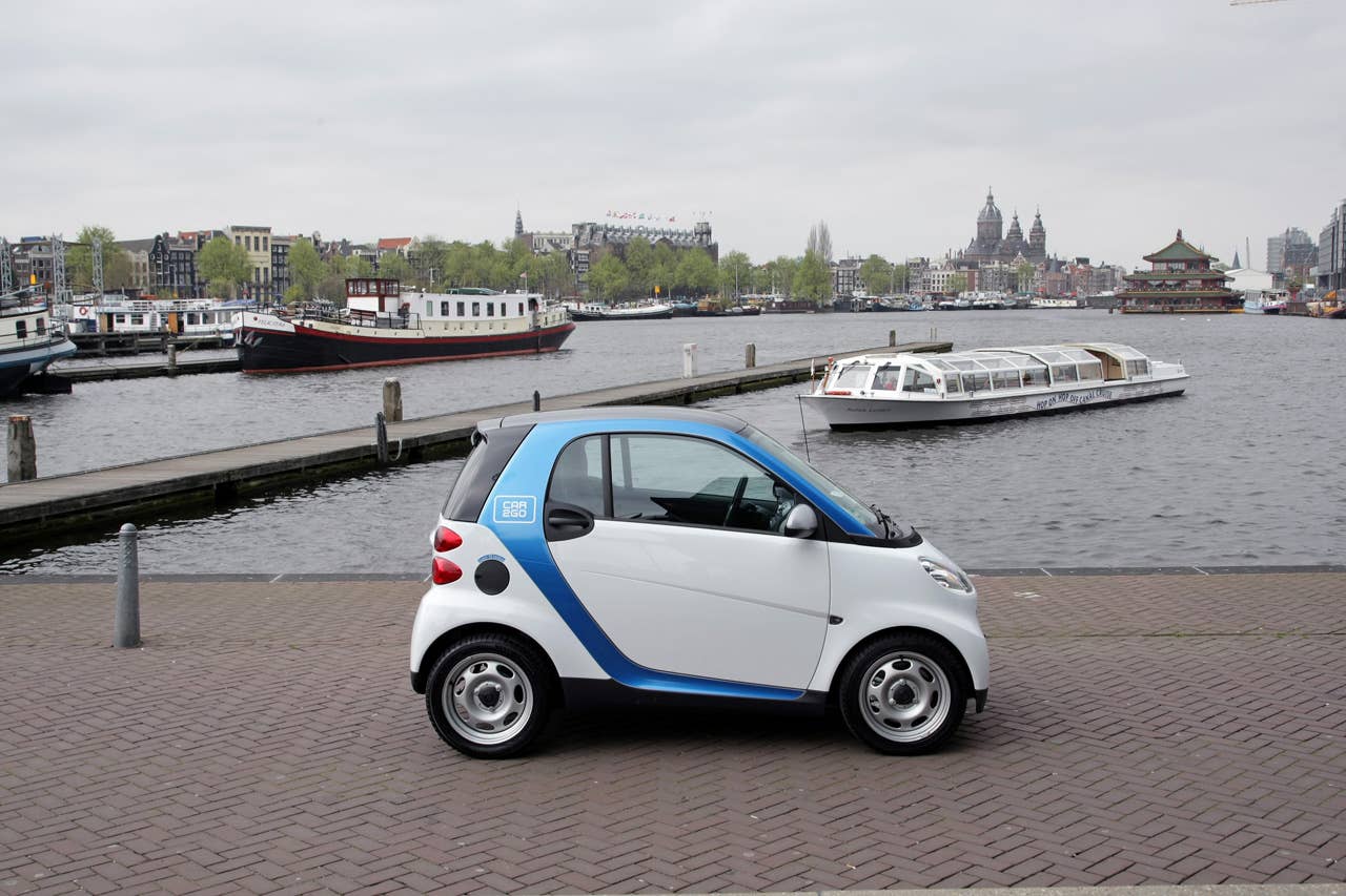 Electric Car2go Carsharing Service in Amsterdam