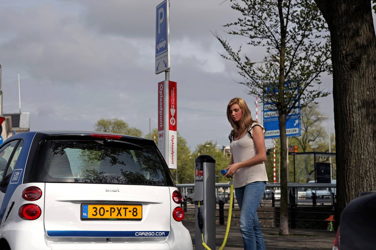 Electric Car2go Carsharing Service in Amsterdam