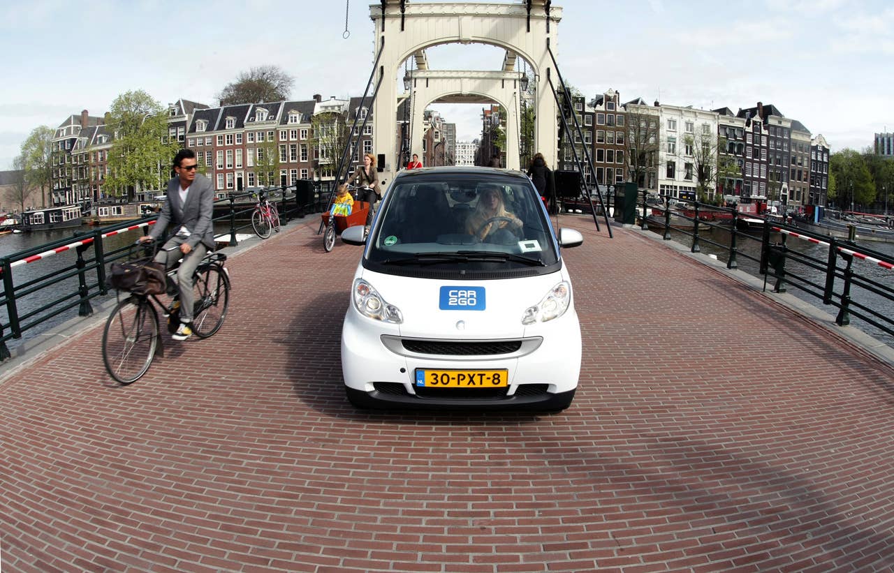 Electric Car2go Carsharing Service in Amsterdam