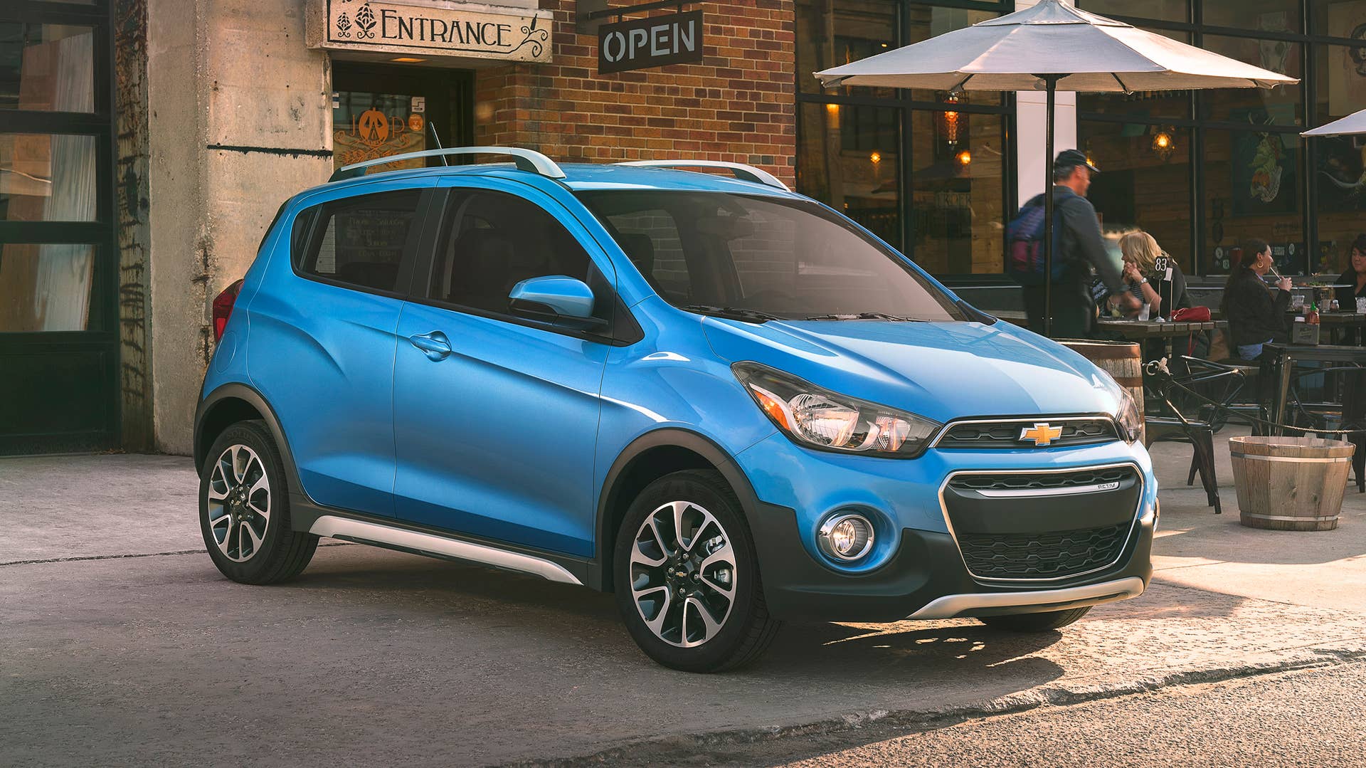 The 2017 Chevrolet Spark ACTIV is a sportier take on the brandâs versatile, connected mini-car, featuring trail-inspired accents and upscale features that complement its urban-chic design. It will be available for sale in the first quarter of 2017.