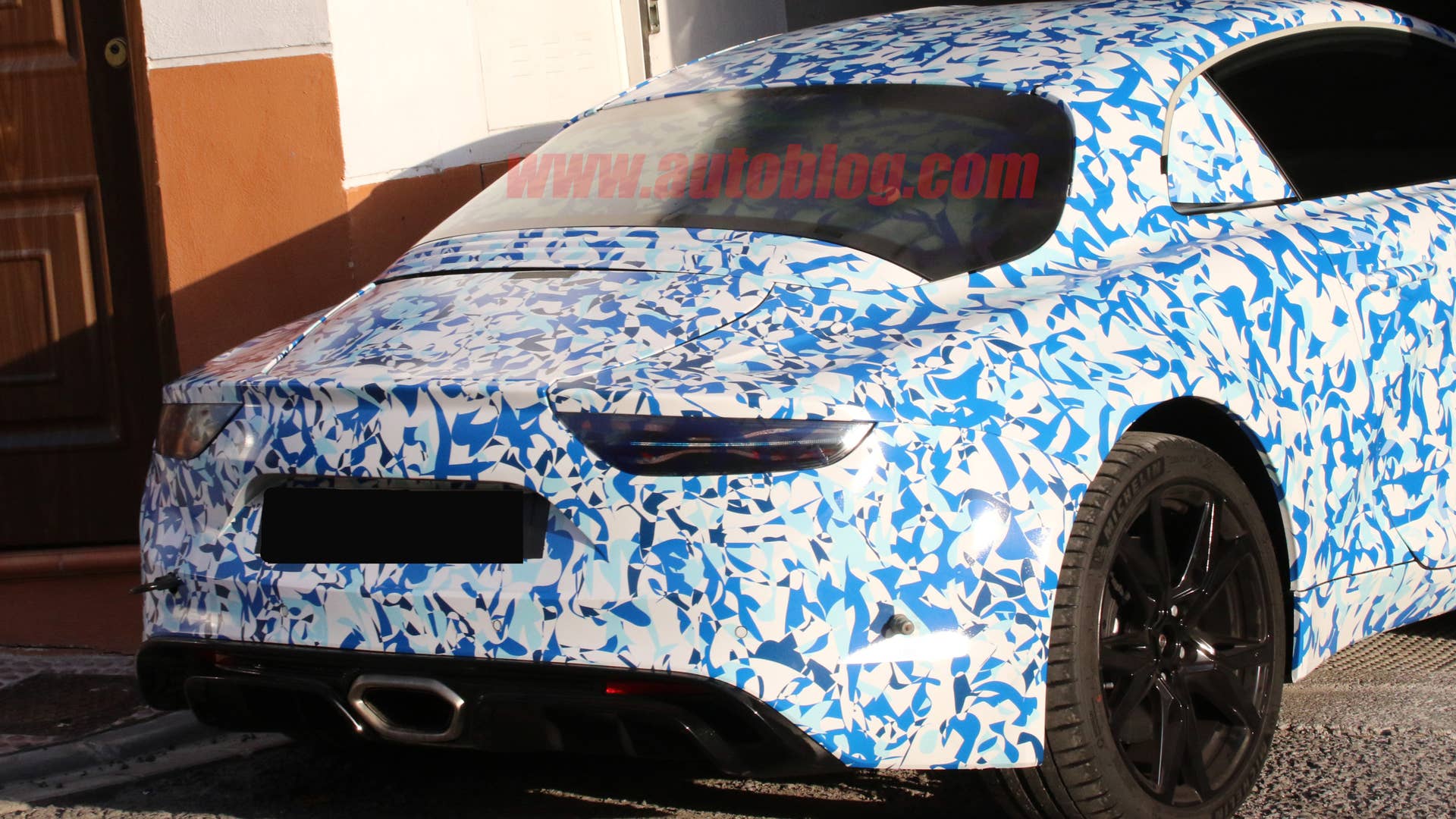 2017 Renault Alpine Sports Car Spy Shots Rear Close Up Exterior