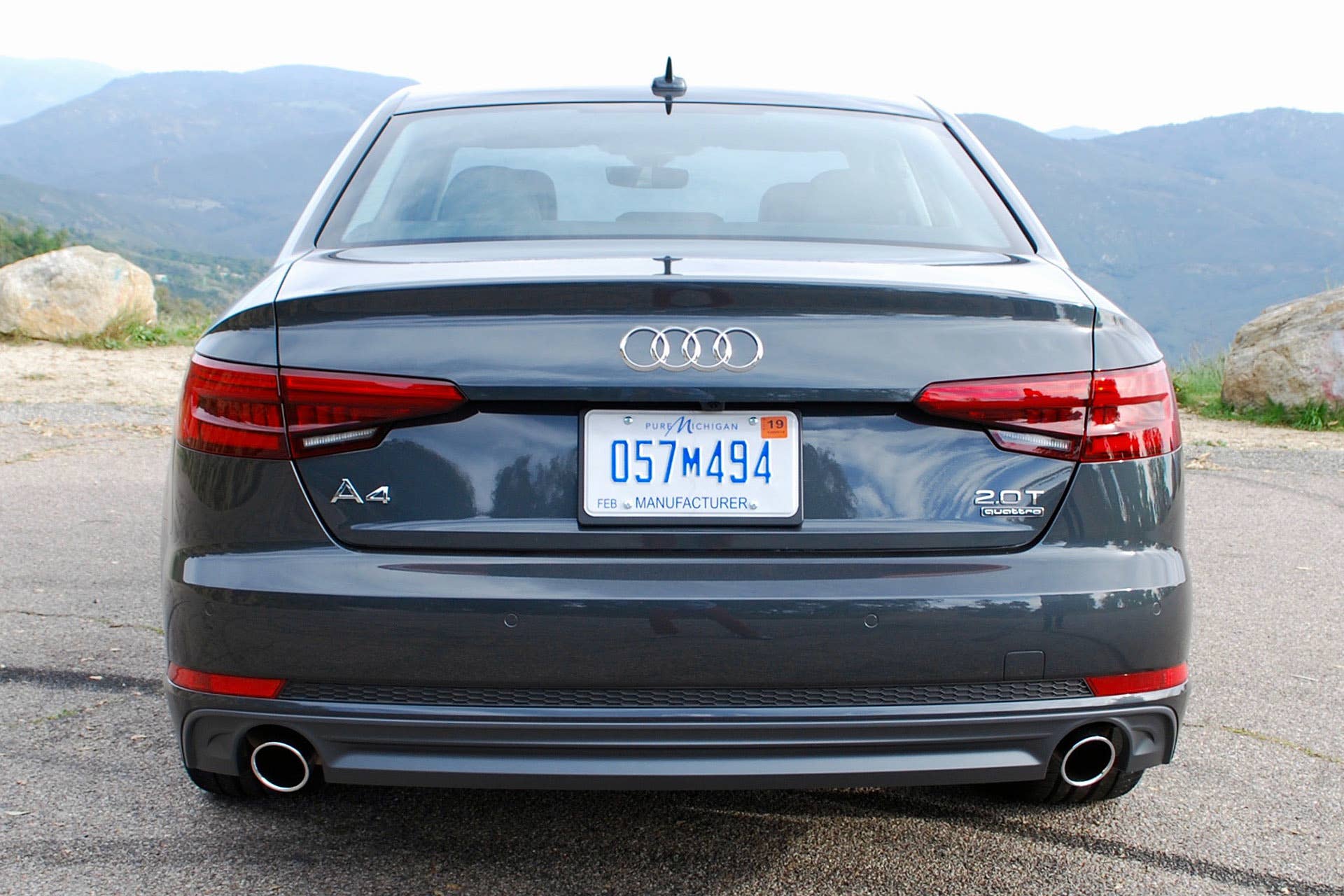 2017 Audi A4 rear view