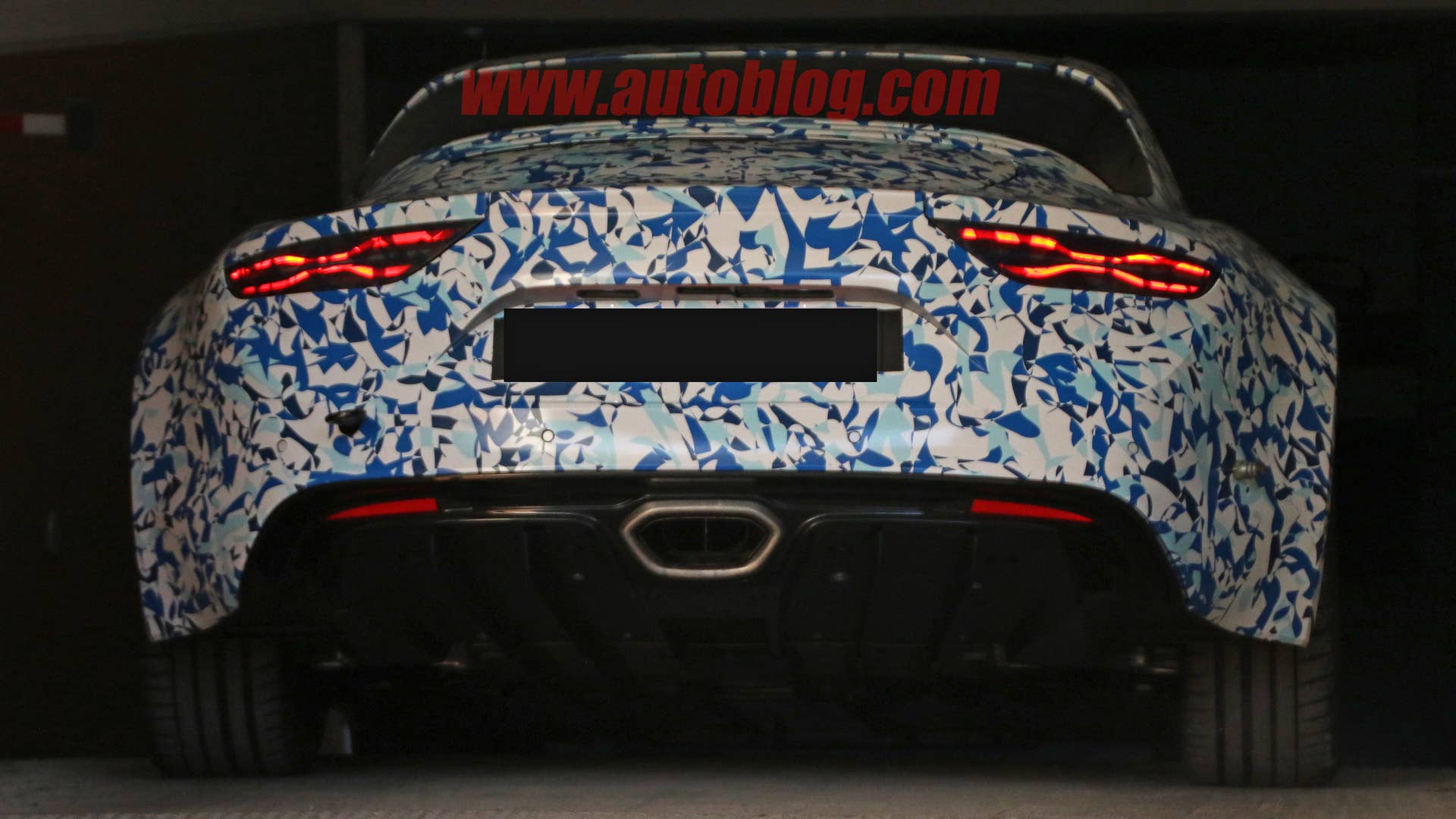 2017 Renault Alpine Sports Car Spy Shots Rear End Exterior Close Up