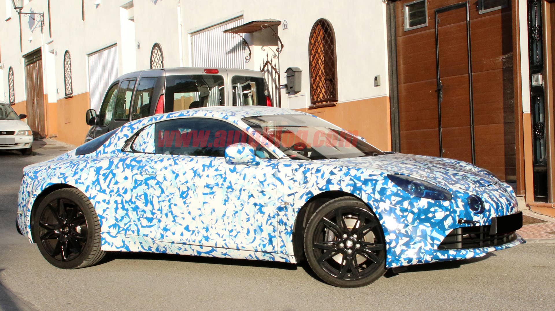 2017 Renault Alpine Sports Car Spy Shots Front Three Quarter Exterior