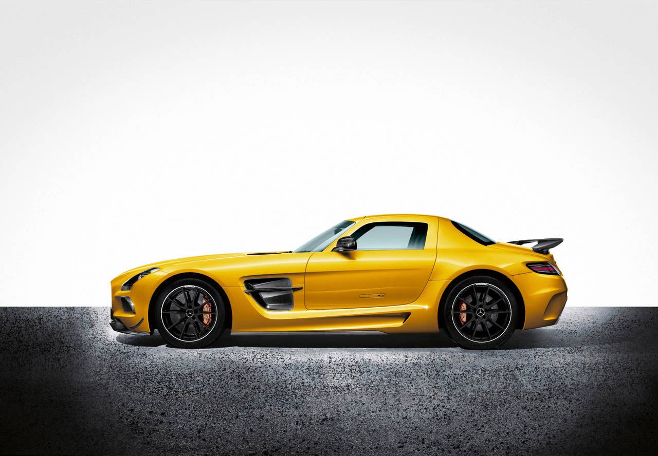 SLS AMG Coupï¿½ Black Series, (C 197), 2012, Lack: AMG Solarbeam, Ausstattung: Leder Nappa Schwarz