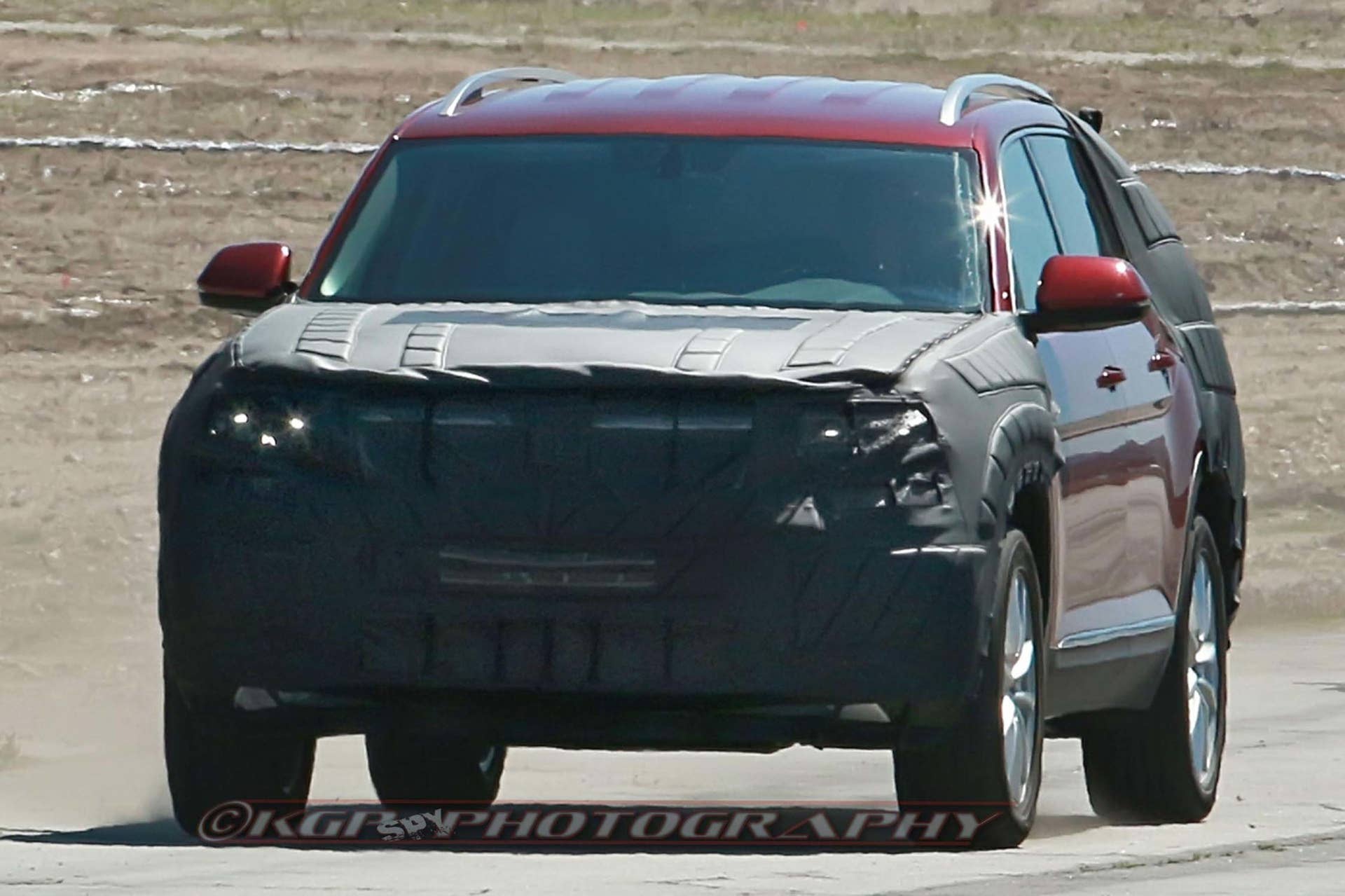 VW three-row suv front