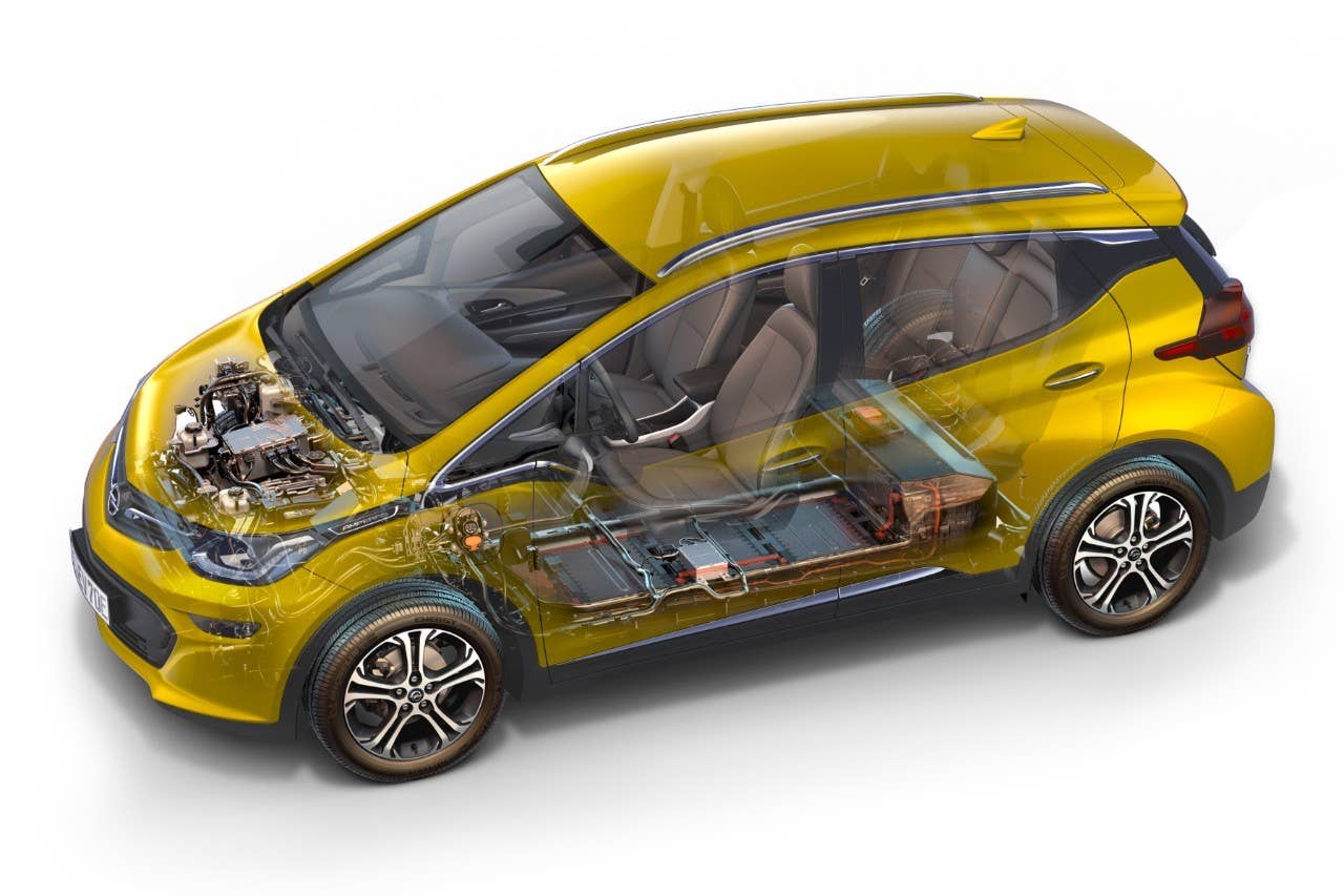 opel ampera-e battery cutaway