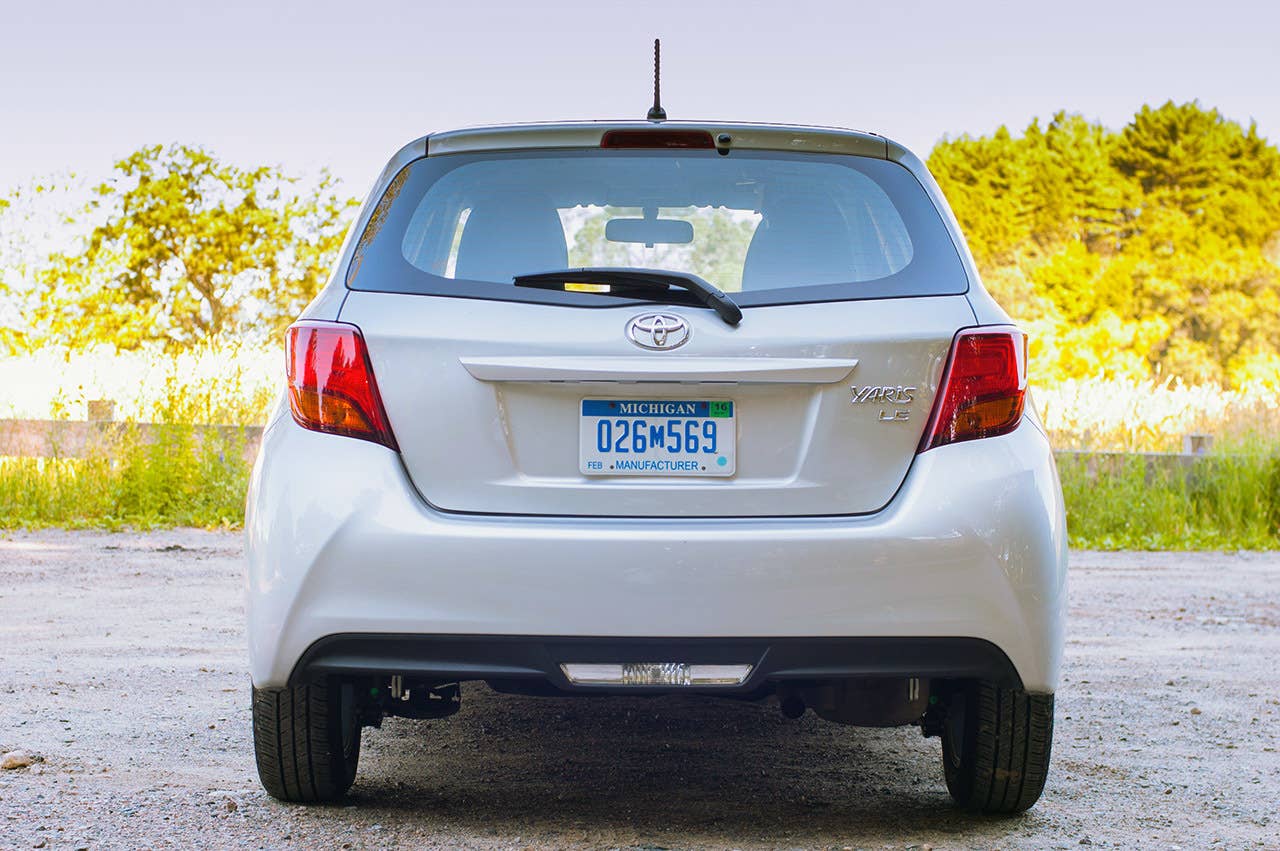 2015 Toyota Yaris rear view