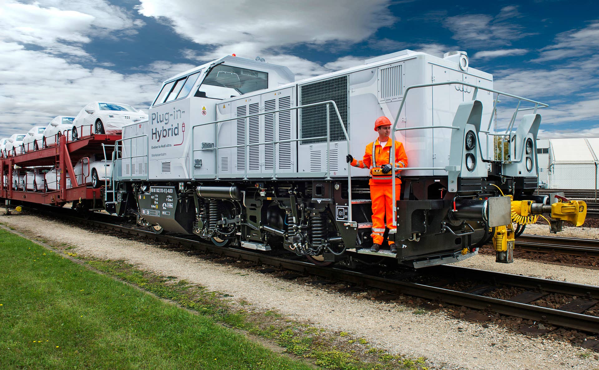 Audi hybrid locomotive Ingolstadt Germany