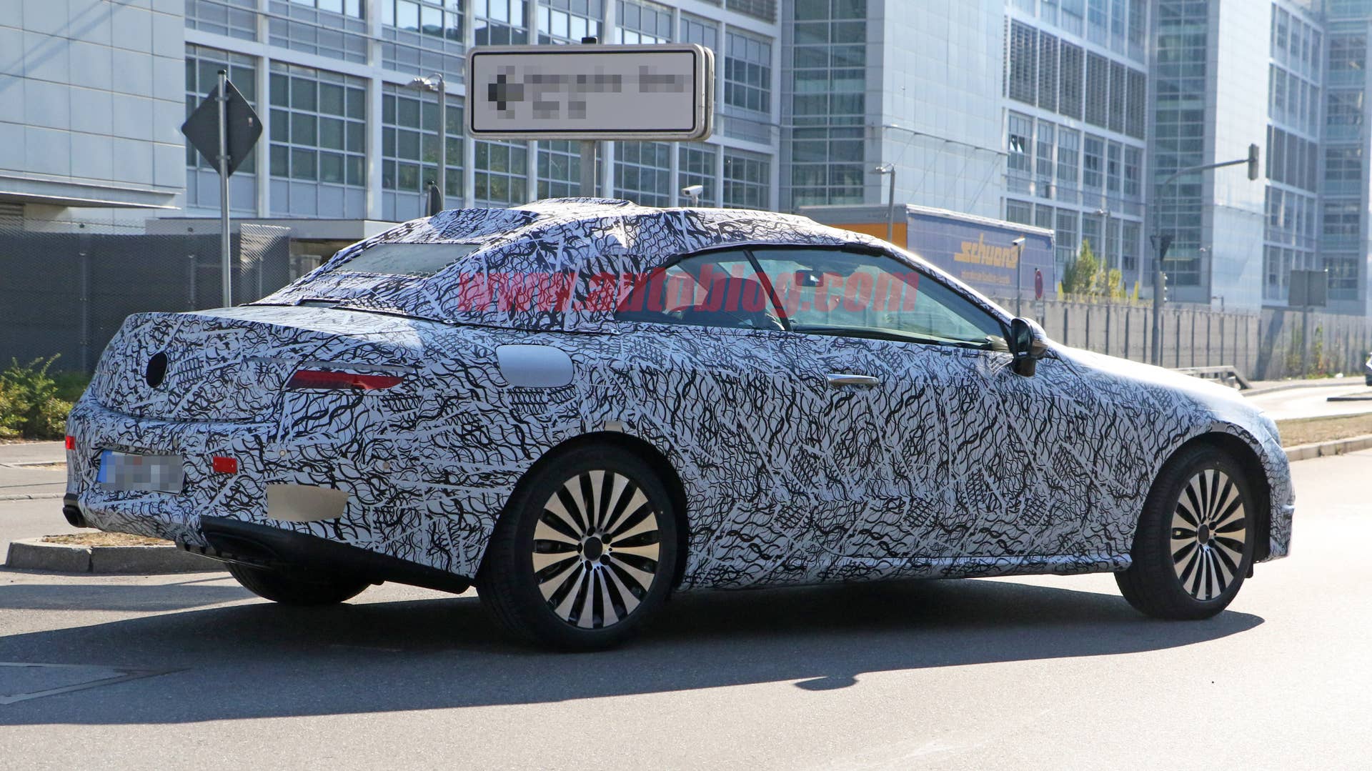 Mercedes-Benz E-Class Cabriolet Spy Shots Rear Three Quarter Exterior