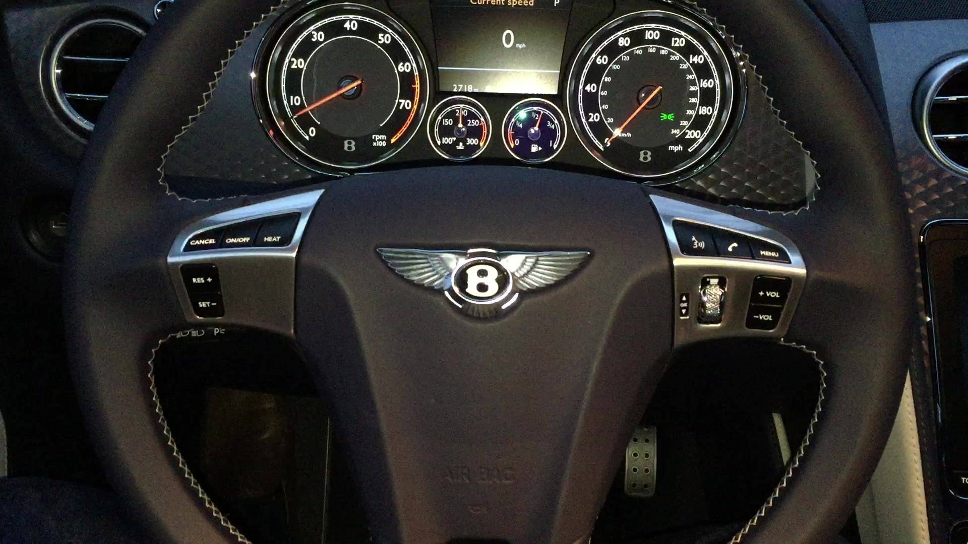 Testing out the horn honk on the 2015 Bentley Continental GT Speed.