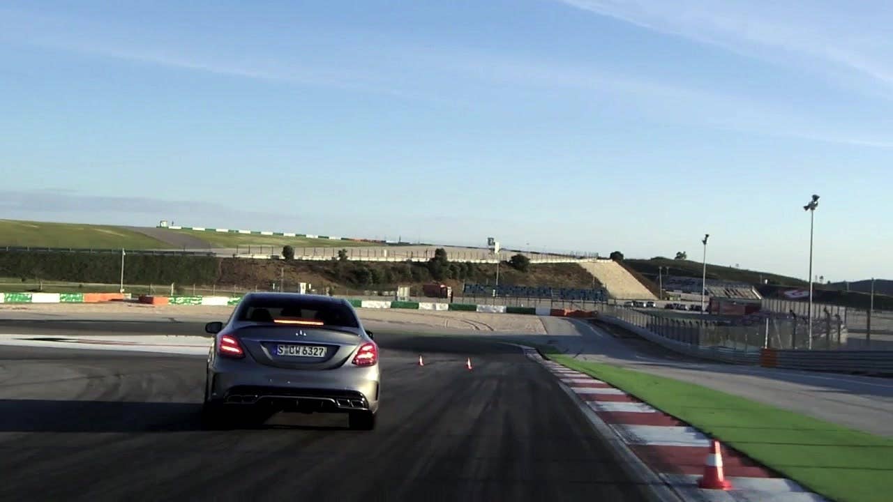 Autoblog's Jeremy Korzeniewski takes the 2015 Mercedes-AMG C63 S for some hot laps around the Portimao circuit in Portugal