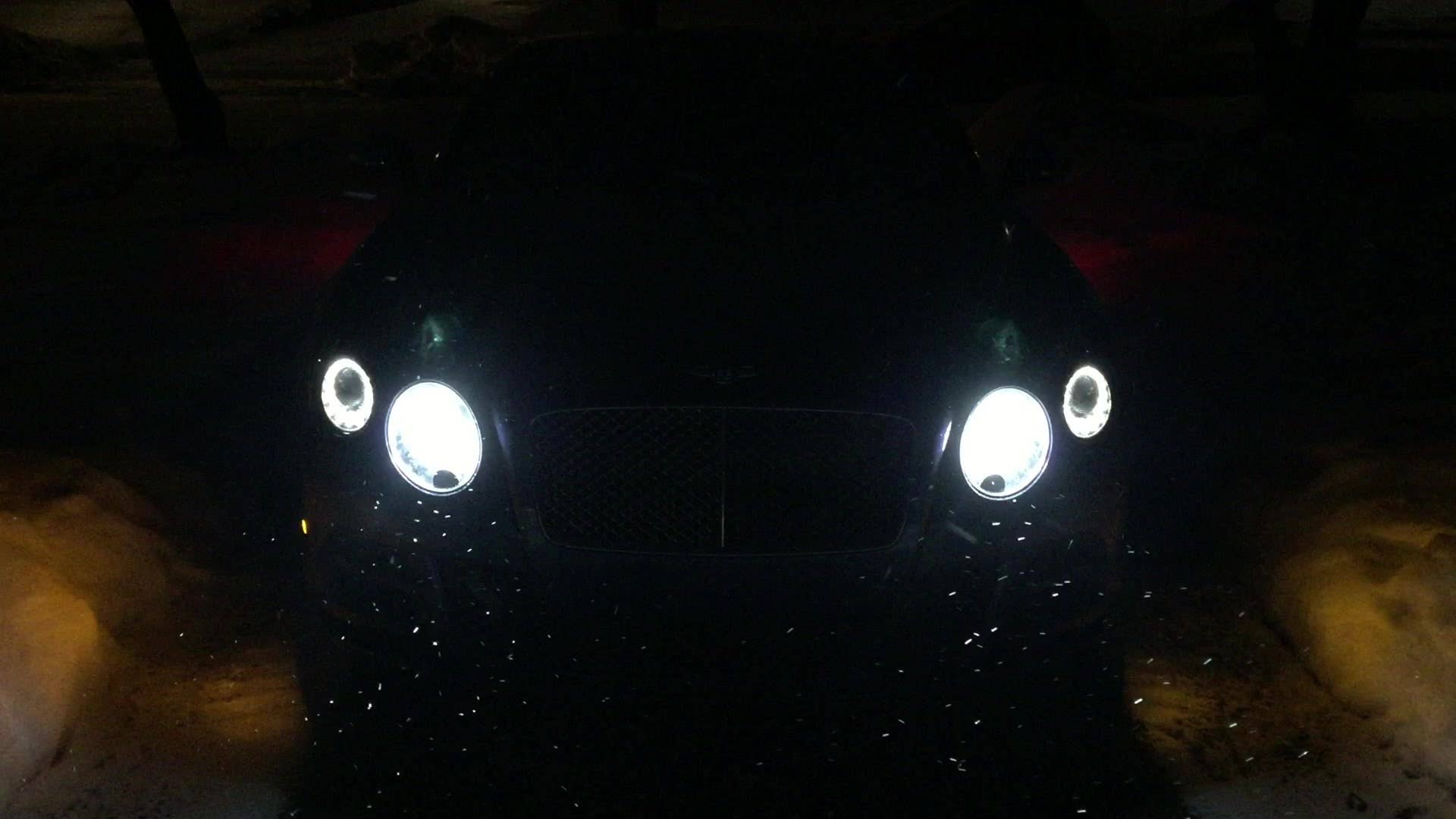 Listen to the mighty 6.0-liter W12 Continental GT Speed engine come up to temperature on a cold morning.