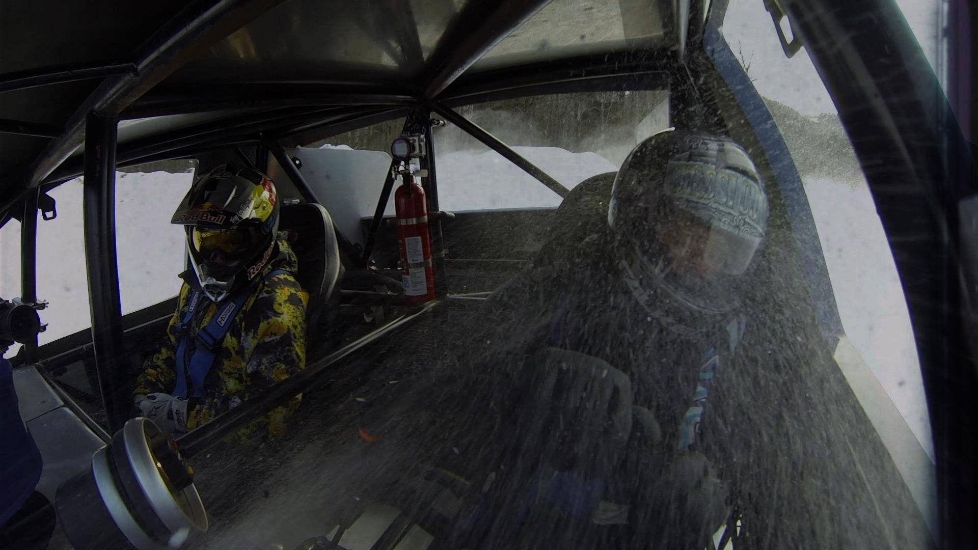Join Jessi and Patrick as they head to Red Bull Frozen Rush at Sunday River Ski Resort in Newry, ME for a once-in-a-lifetime opportunity. Jessi drives an off-road trophy truck through banks of snow, as Patrick learns what it takes to tend to the course in a snowcat.