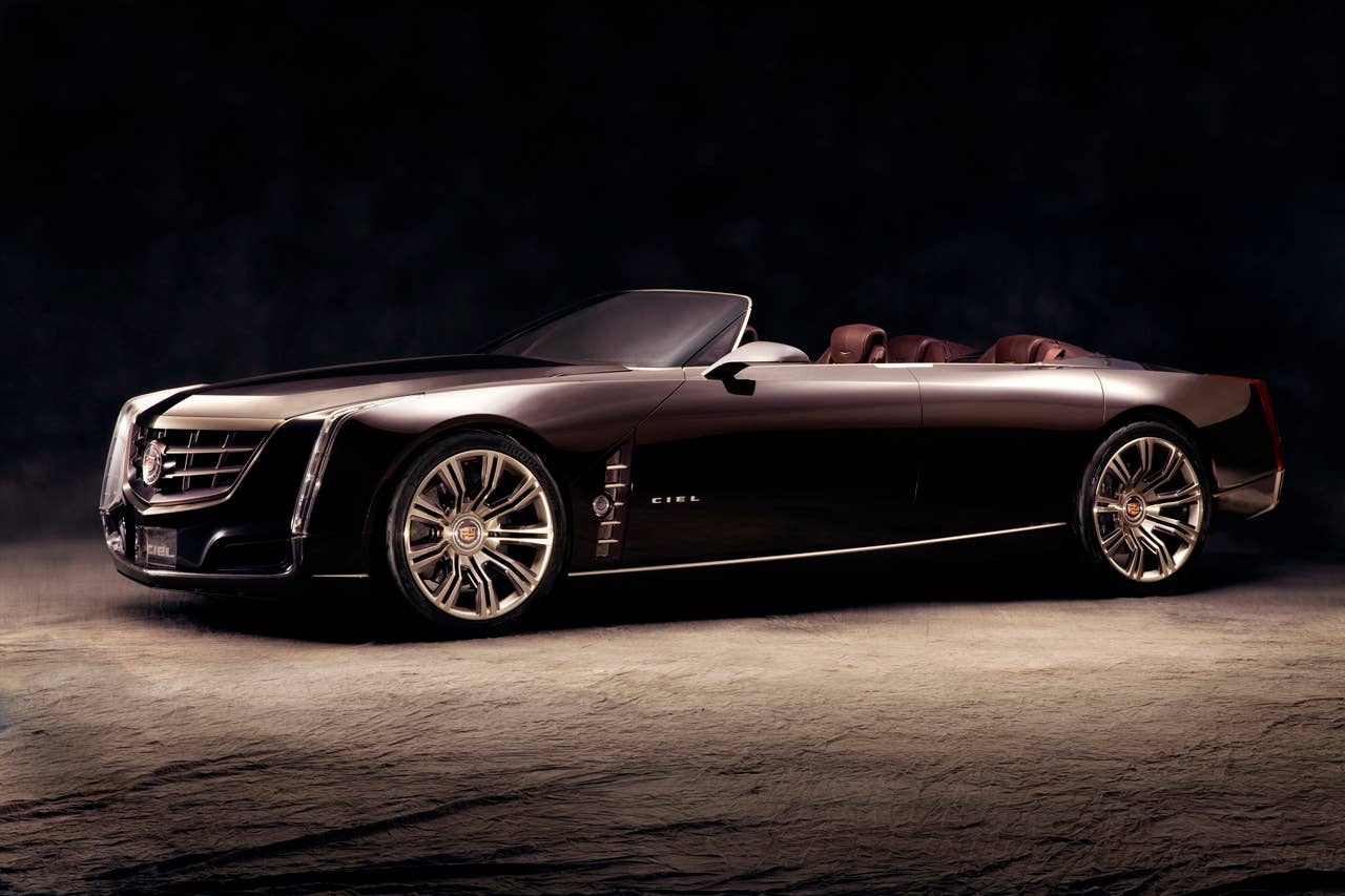 The Cadillac Ciel concept is an elegant, open-air grand-touring car inspired by the natural beauty of the California coast as an exploration into range-topping luxury. (08/18/2011)
