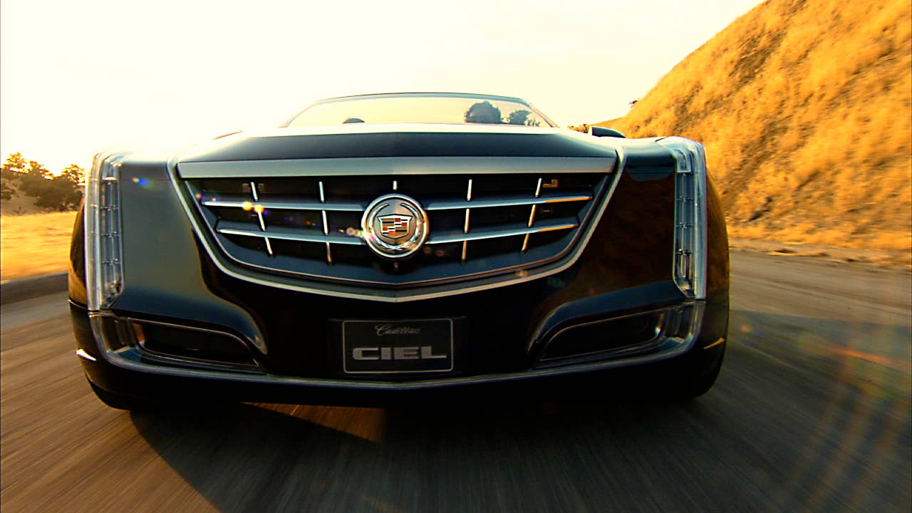 The Cadillac Ciel concept is an elegant, open-air grand-touring car inspired by the natural beauty of the California coast as an exploration into range-topping luxury. (08/18/2011)