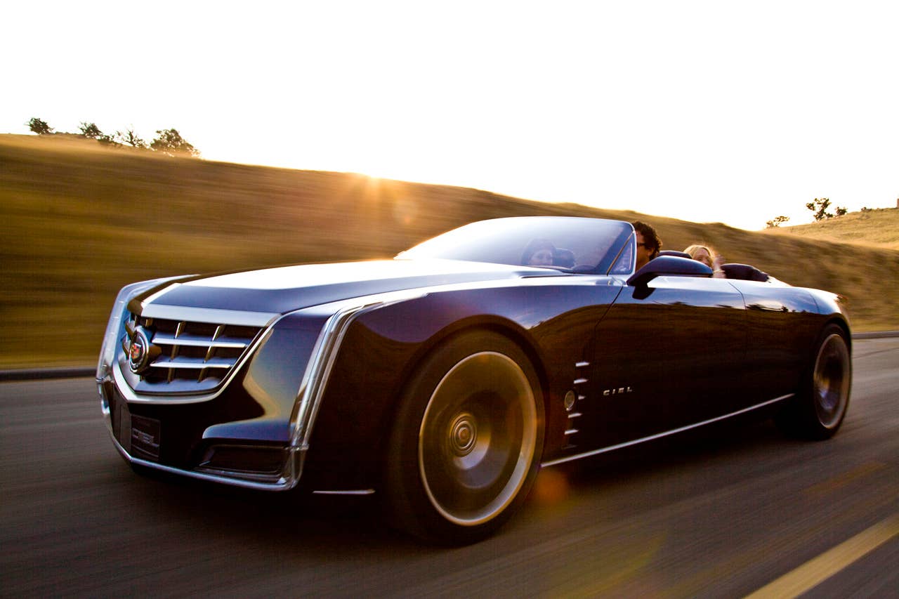 The Cadillac Ciel concept is an elegant, open-air grand-touring car inspired by the natural beauty of the California coast as an exploration into range-topping luxury. (08/18/2011)