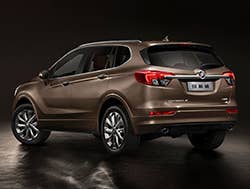 Buick Envision rear three-quarter view