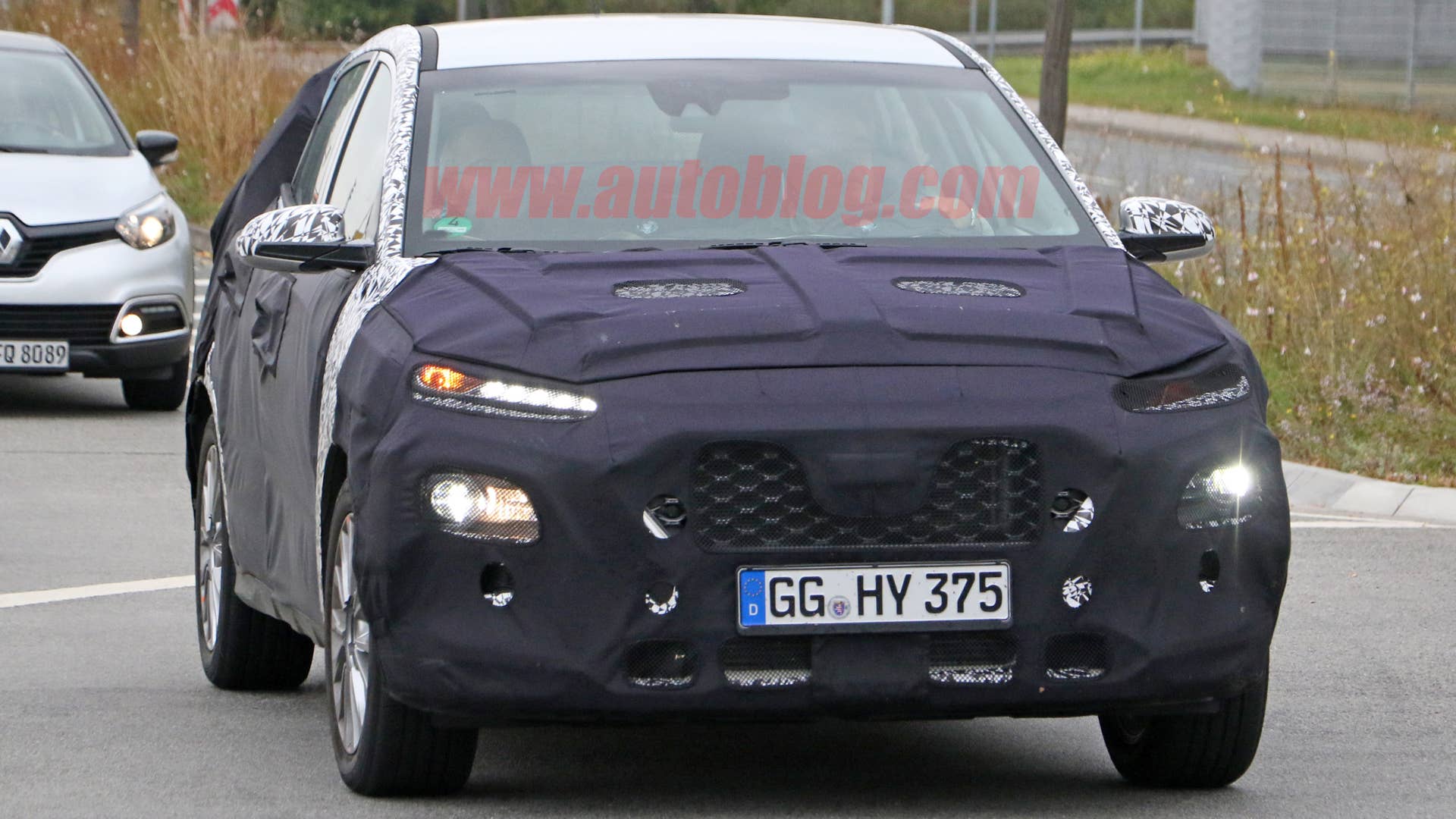 Hyundai SUV Spy Shots Front End Exterior