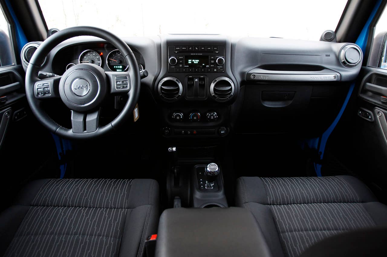 2012 Jeep Wrangler Sport interior