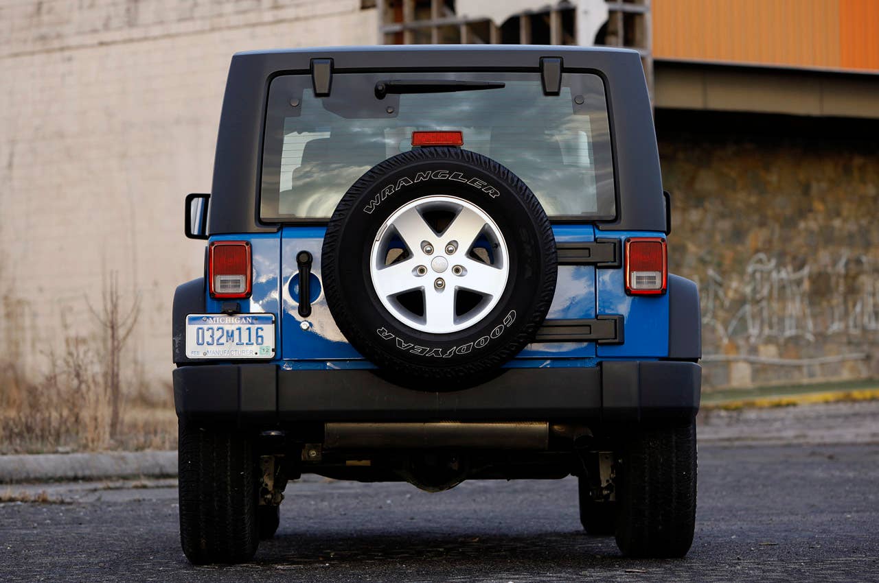 2012 Jeep Wrangler Sport rear view