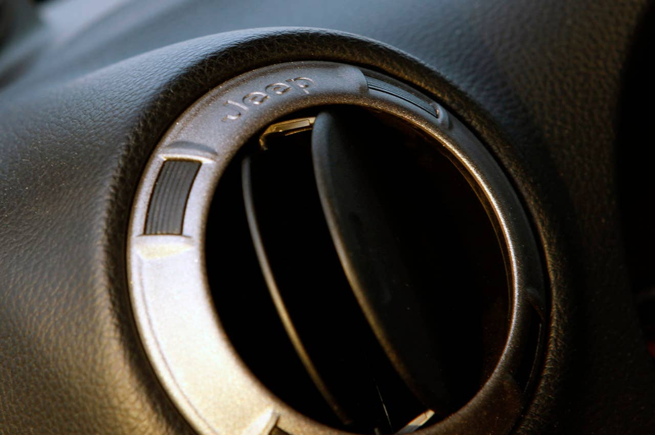 2012 Jeep Wrangler Sport dash vent
