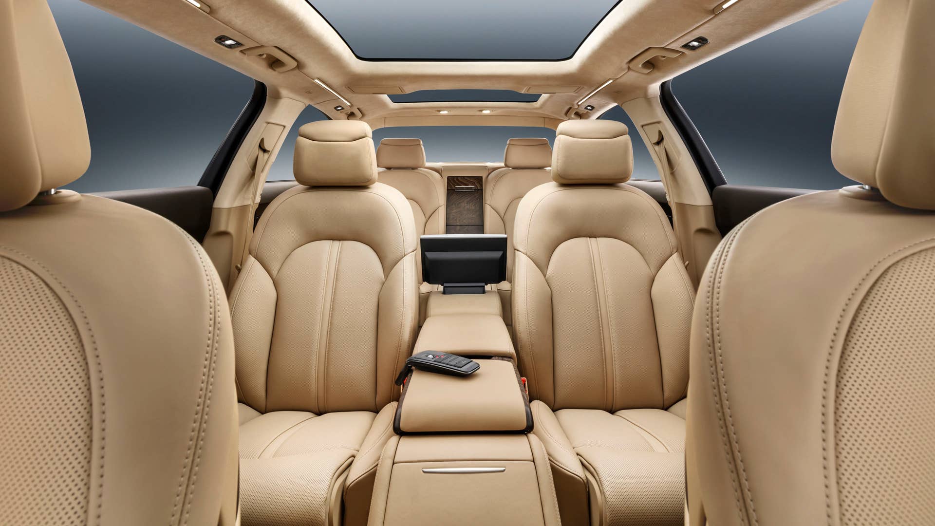 audi a8l extended interior rear