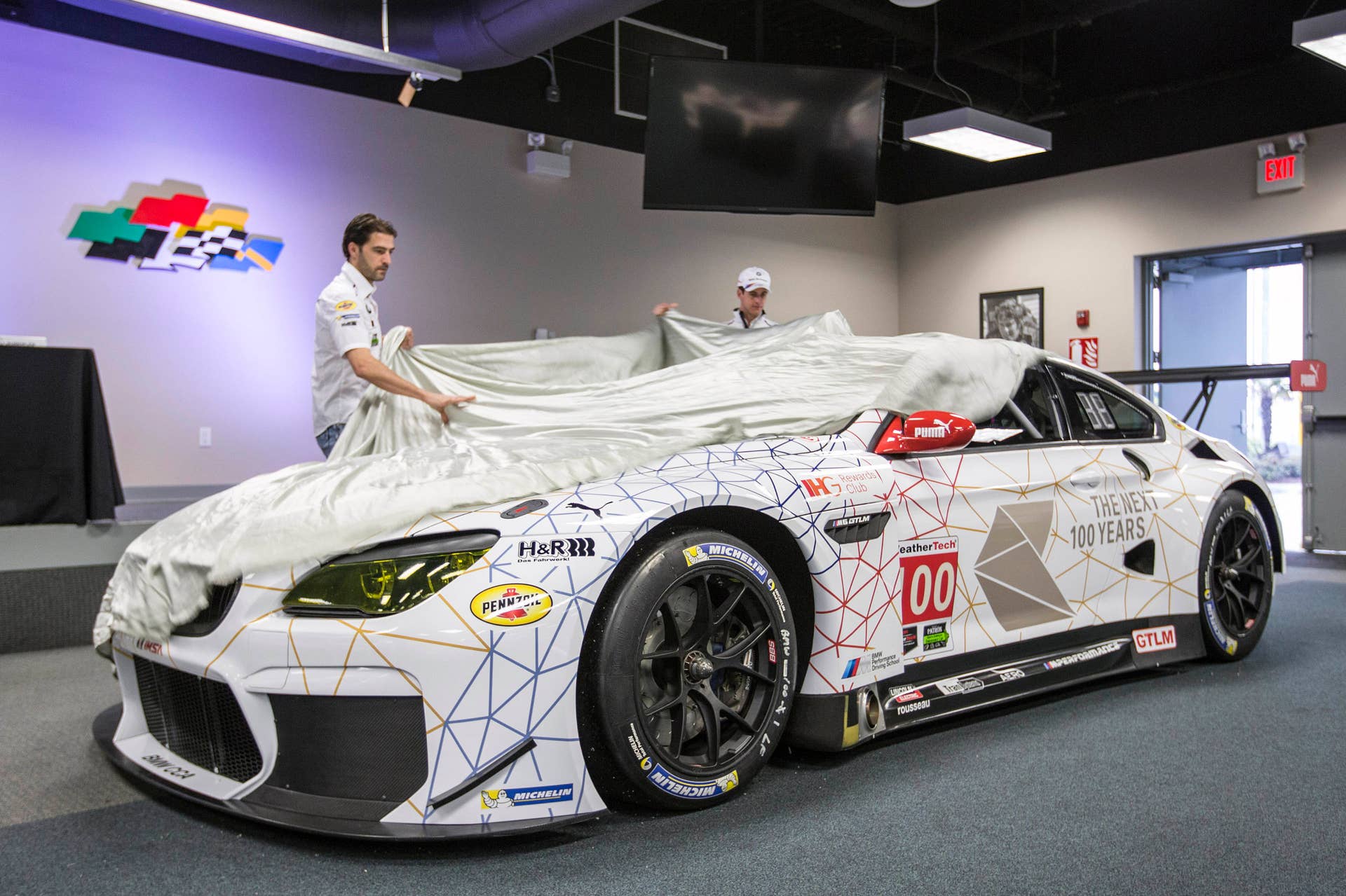 BMW M6 GTLM 100 livery
