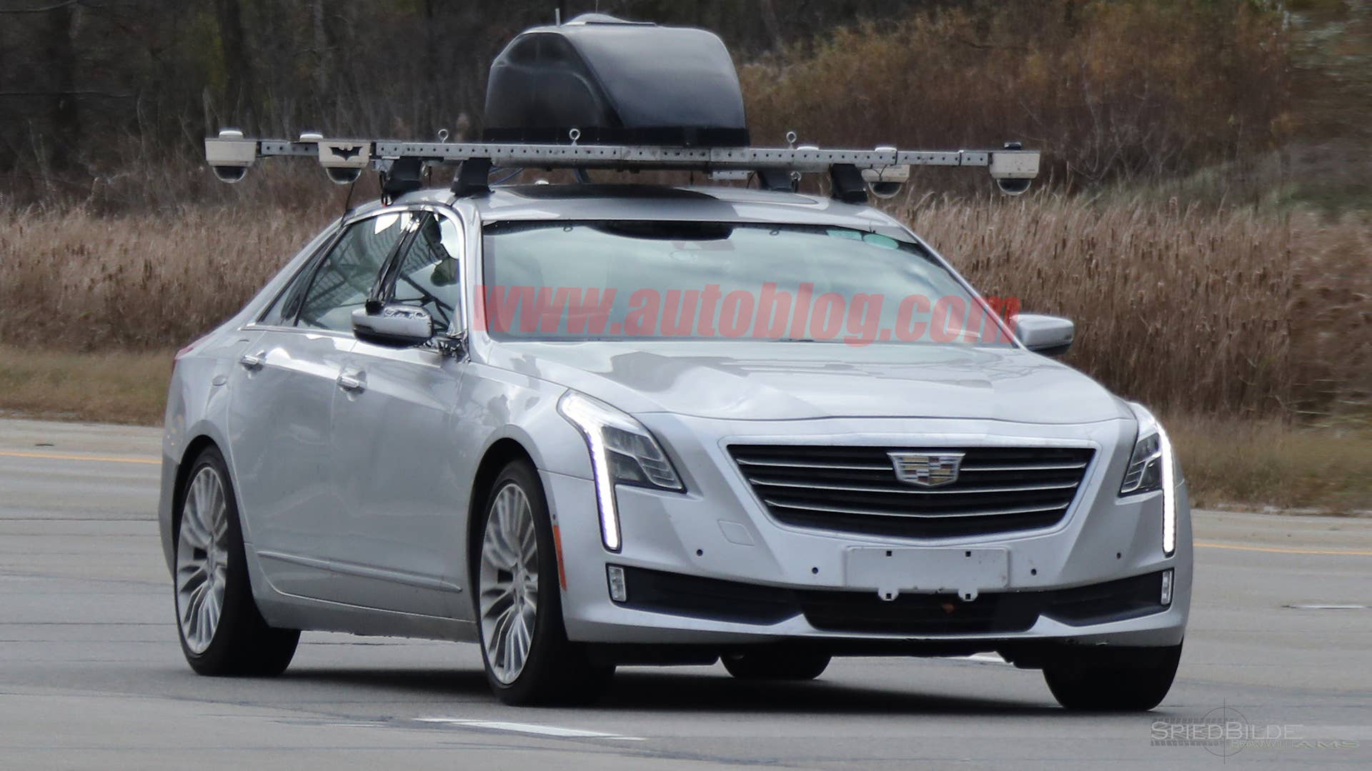 Cadillac CT6 Super Cruise Spy Shots Front Three Quarter Exterior