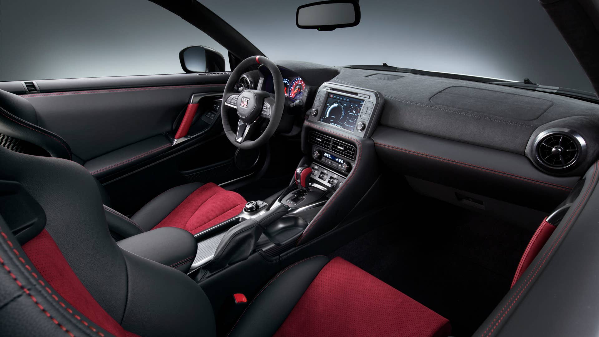 2017 nissan gt-r nismo inside passenger seat
