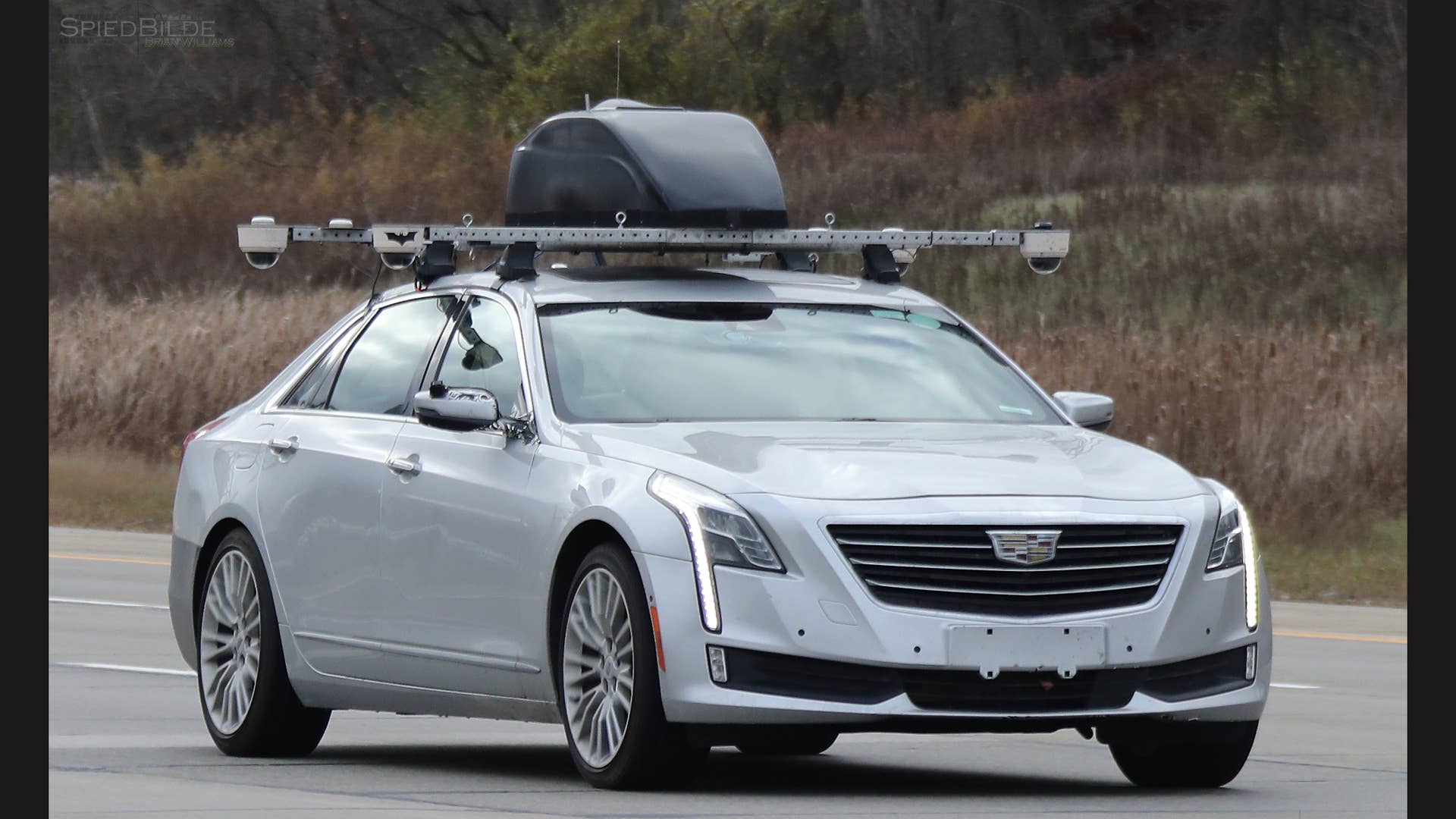 Cadillac CT6 Super Cruise Spy Shots Front Three Quarter Exterior