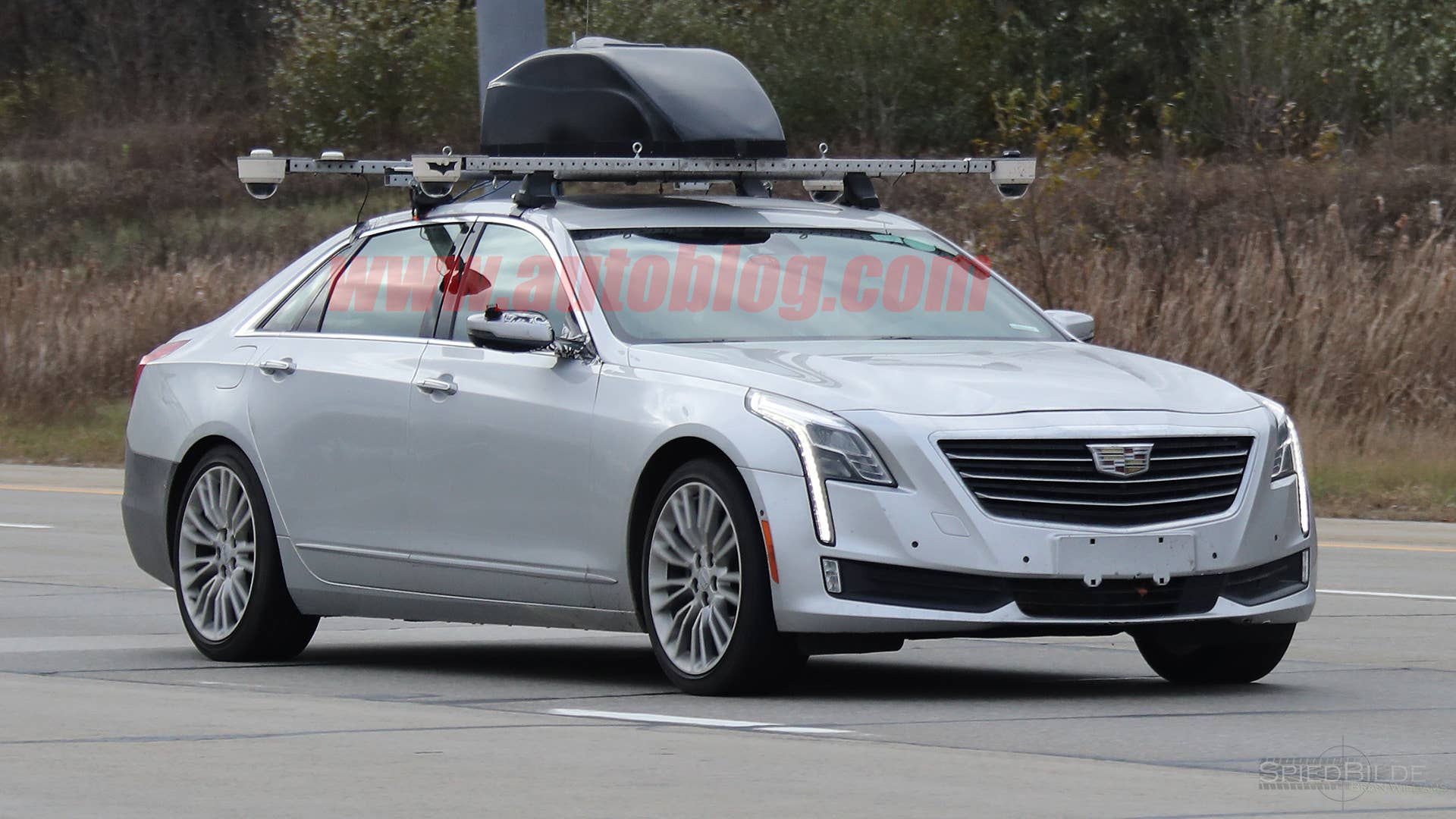 Cadillac CT6 Super Cruise Spy Shots Front Three Quarter Exterior