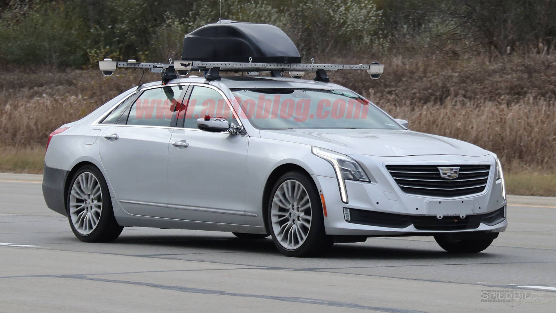 Cadillac CT6 Super Cruise Spy Shots Front Three Quarter Exterior