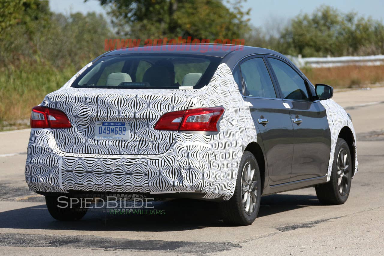 Next Nissan Sentra spied, test driver salutes - Autoblog