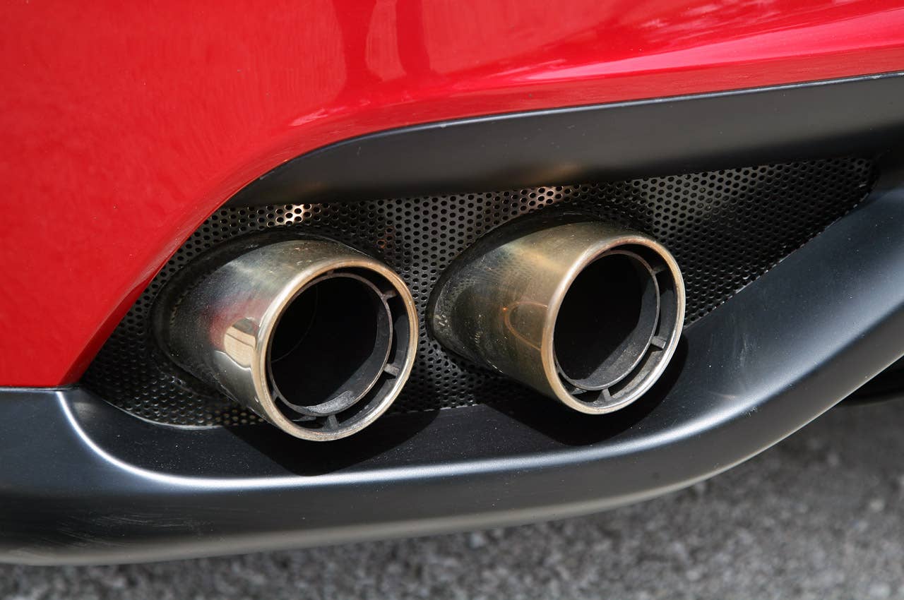 2012 Ferrari FF exhaust system