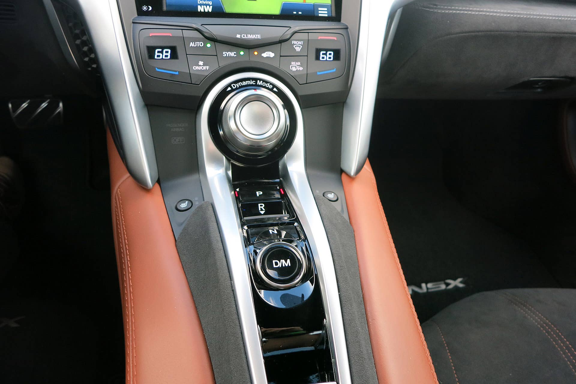 2017 Acura NSX center console