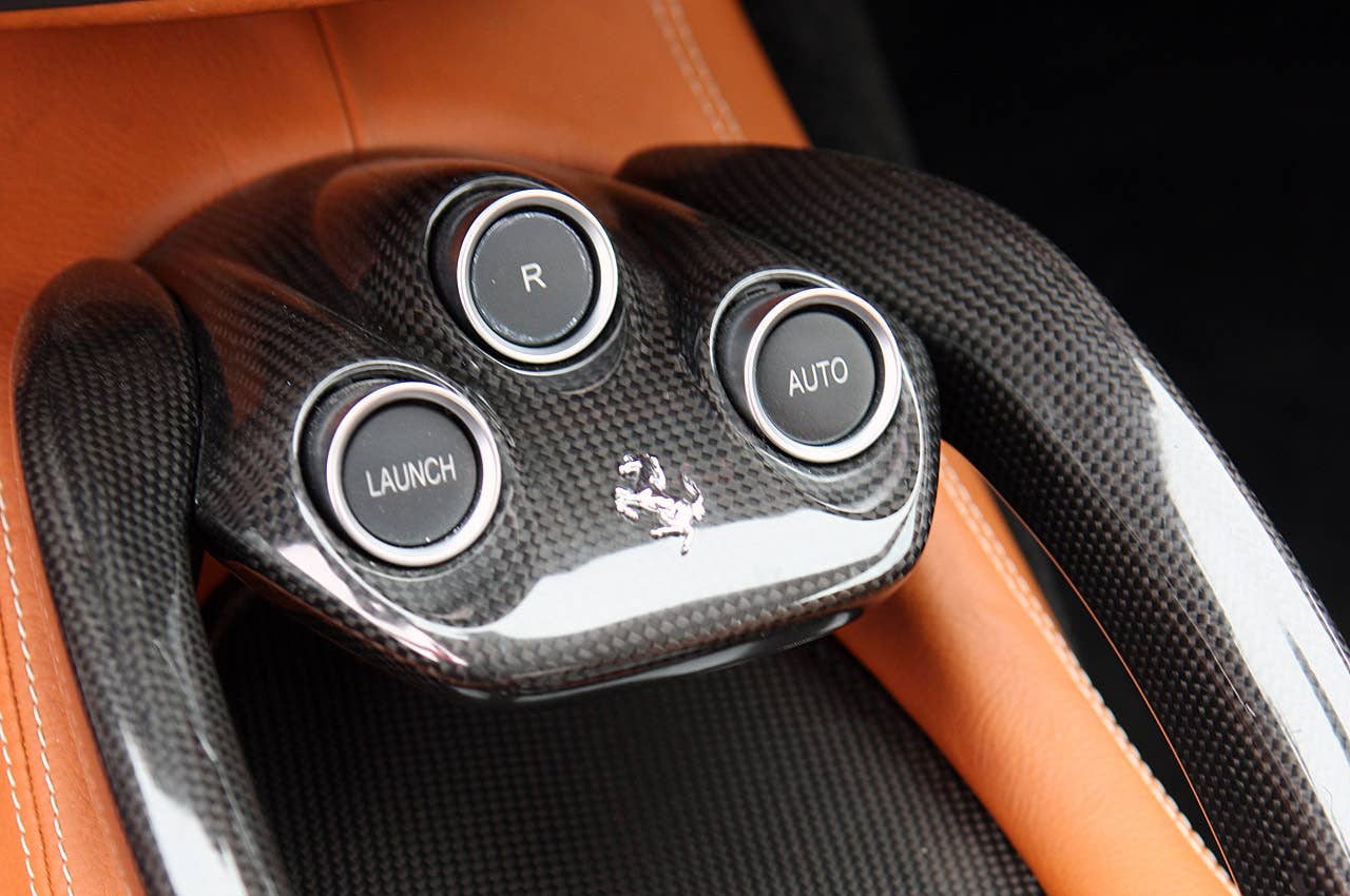 2012 Ferrari FF transmission buttons