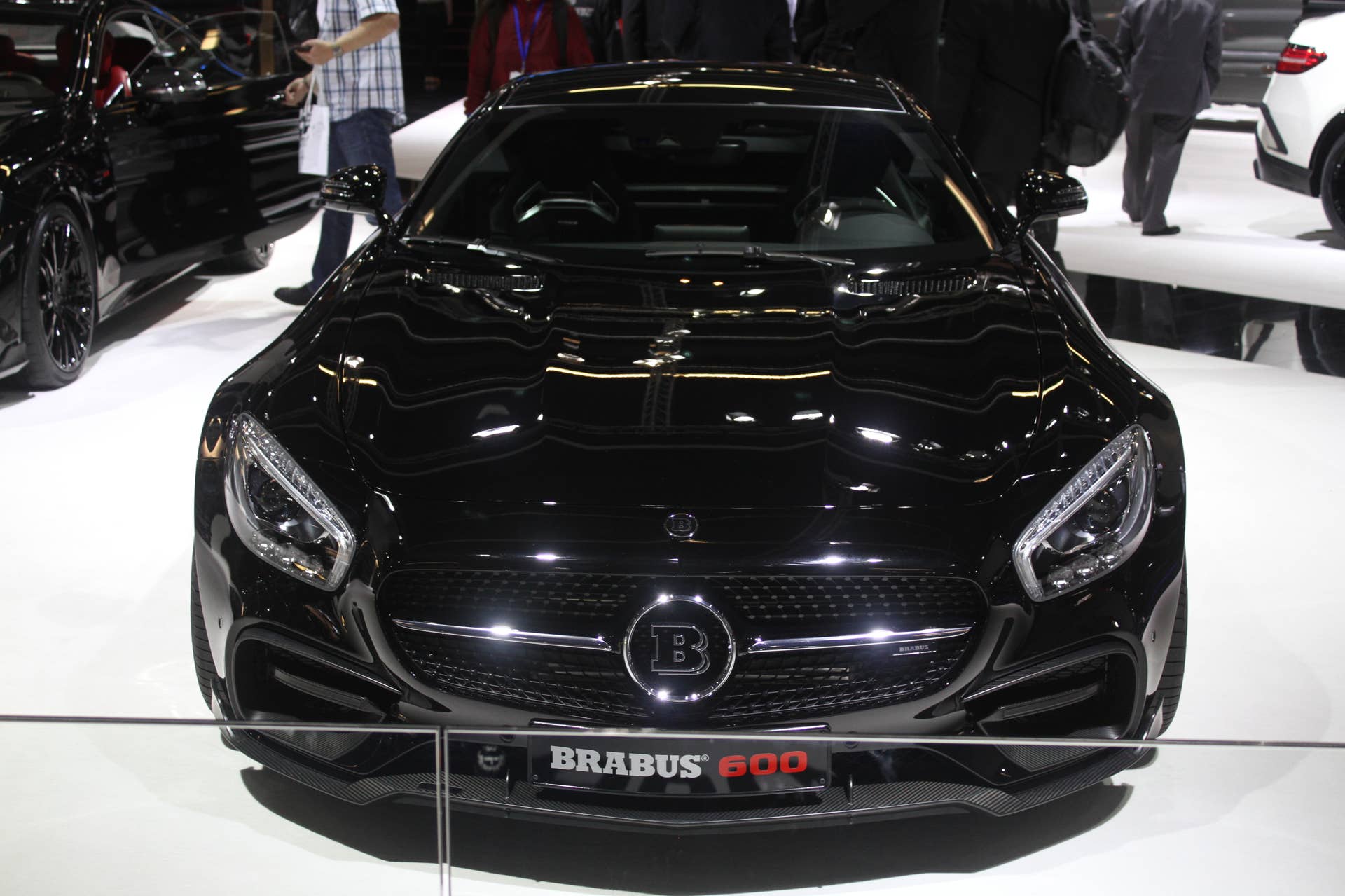 The Brabus 600, a tuned Mercedes-AMG GT S, at the Frankfurt Motor Show, front view.