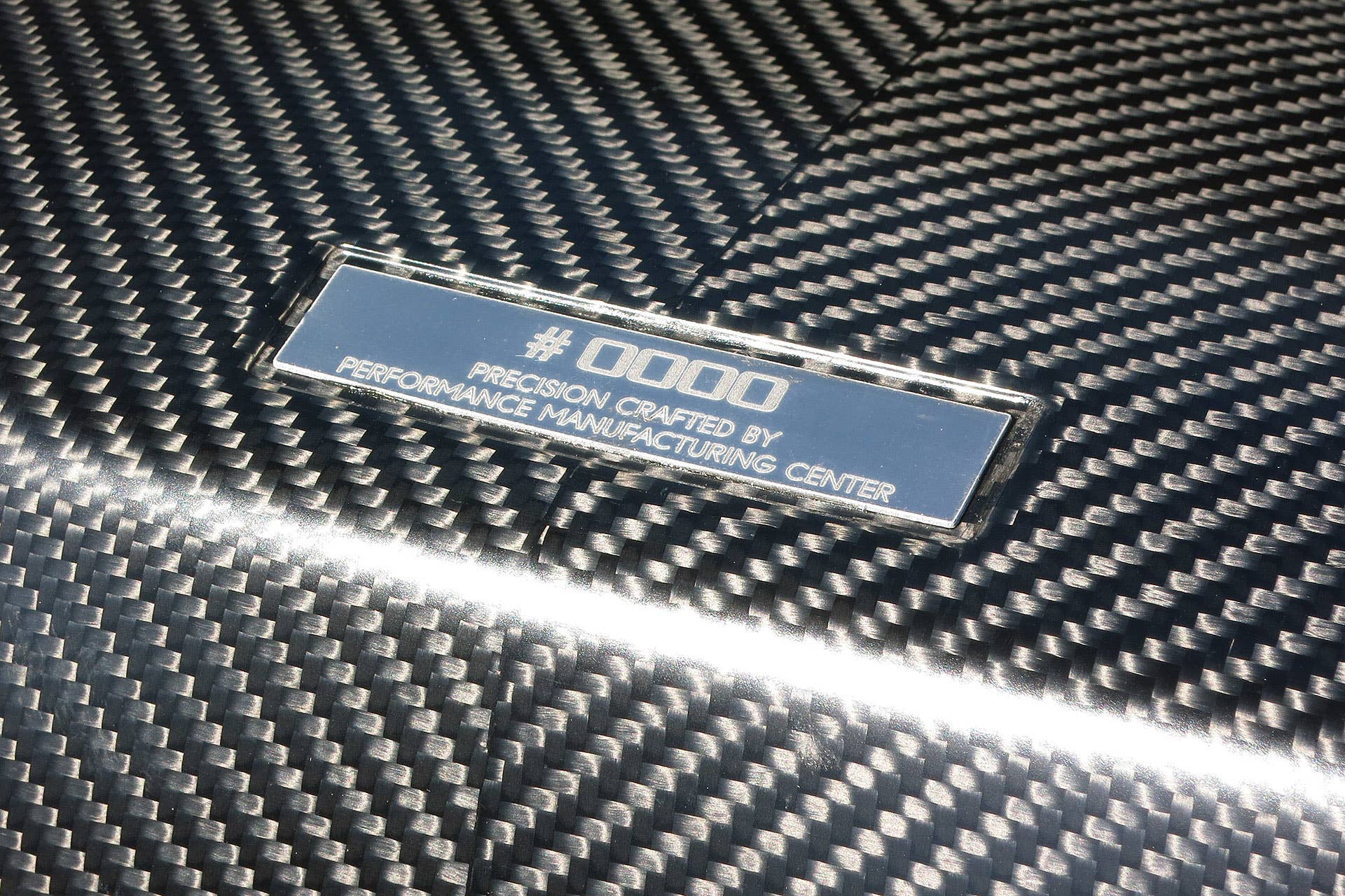2017 Acura NSX build plaque
