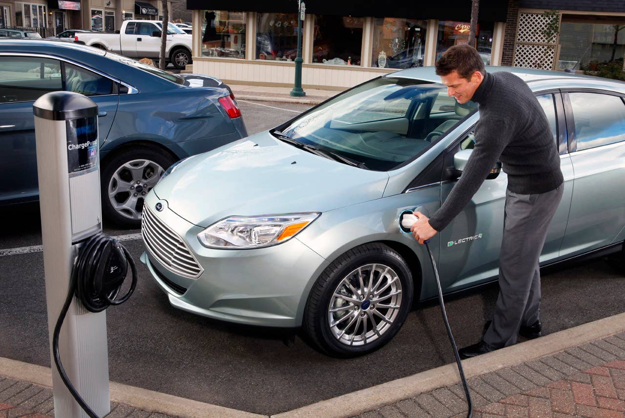 Ford Focus Electric charging station