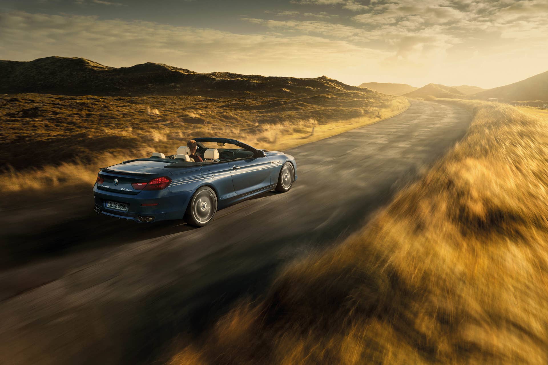 2016 BMW Alpina B6 Bi-Turbo convertible motion rear 3/4