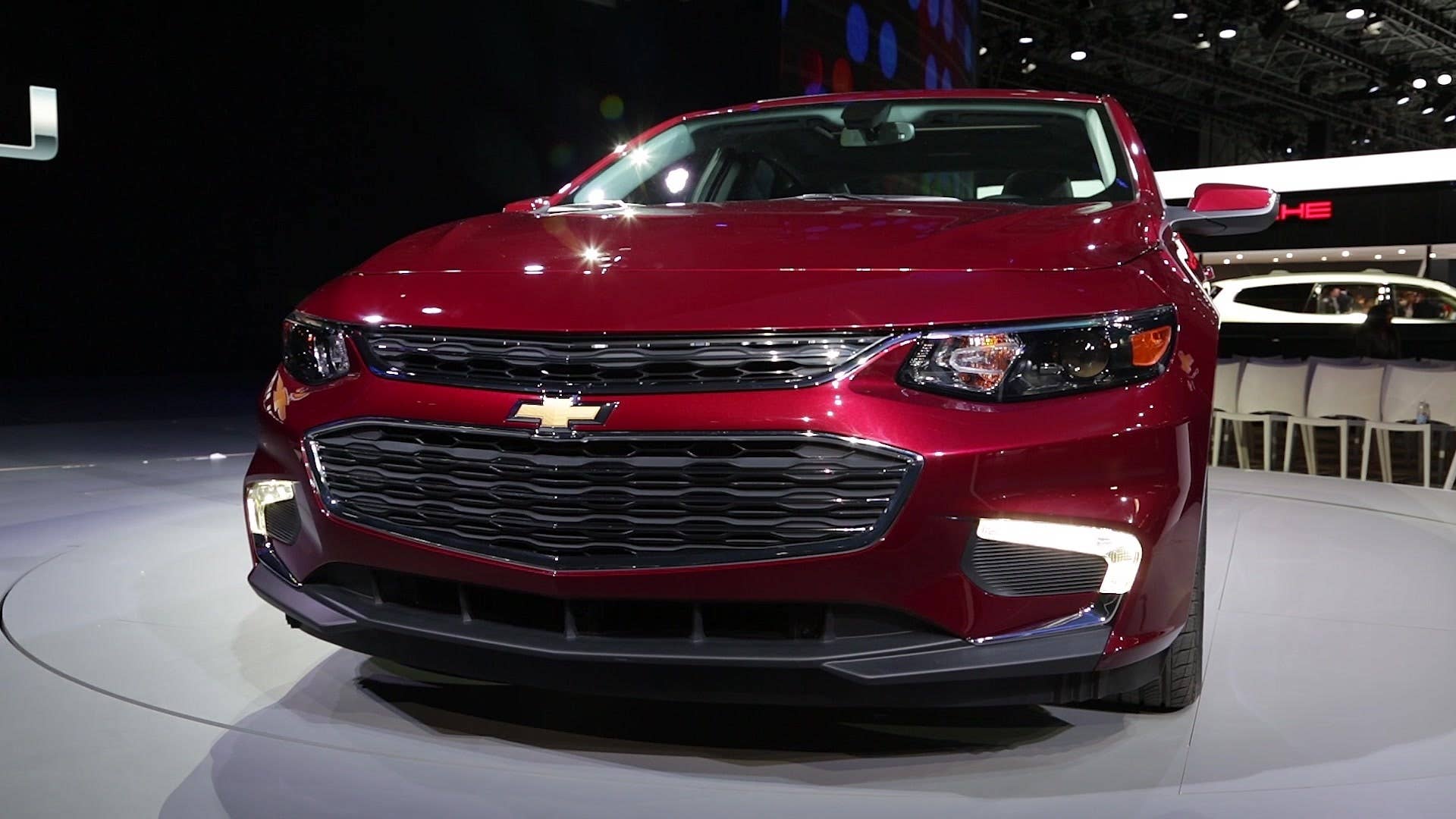 The 2016 Chevrolet Malibu unveiled at the 2015 New York International Auto Show.