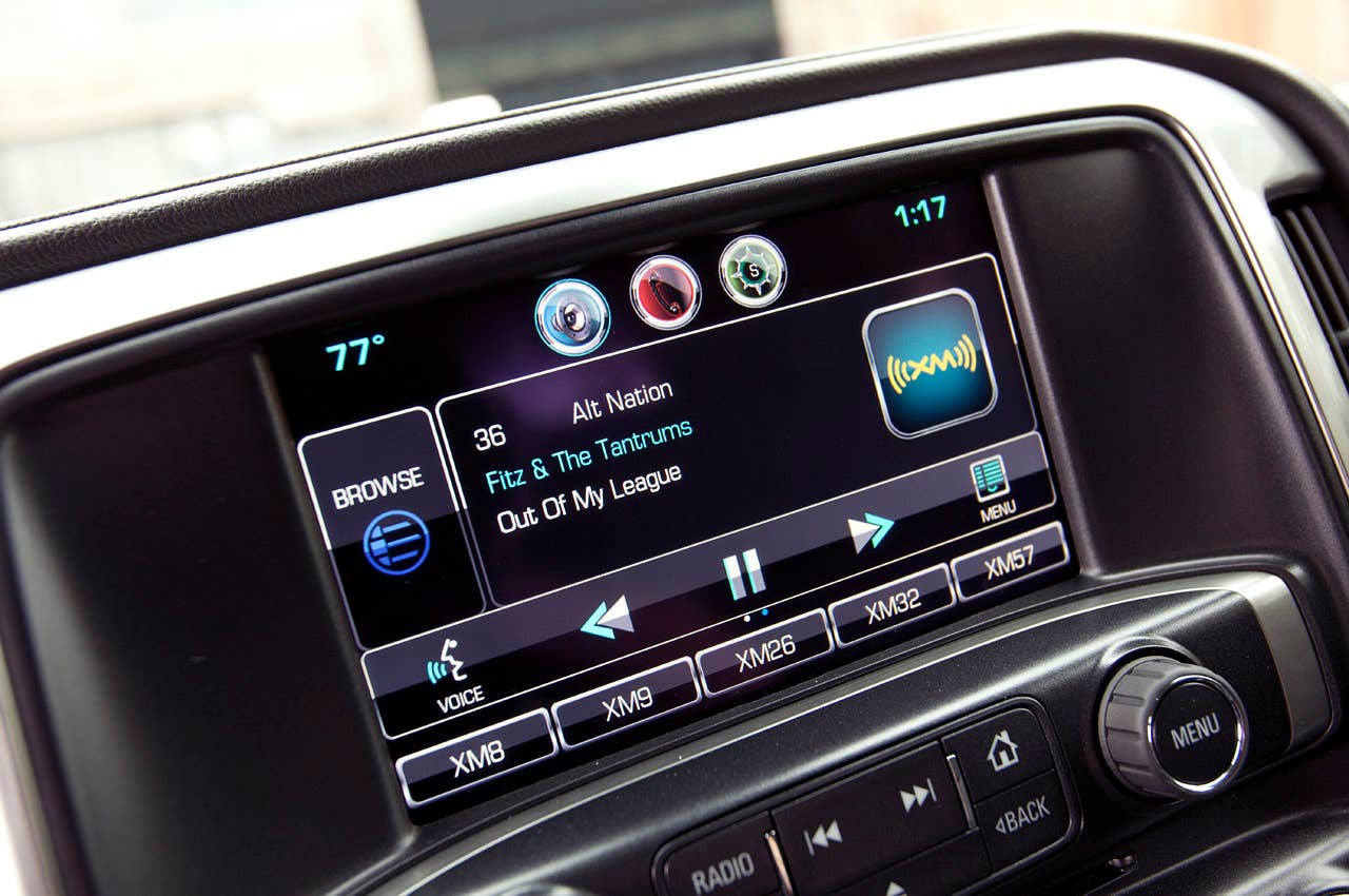 2014 Chevrolet Silverado audio system display