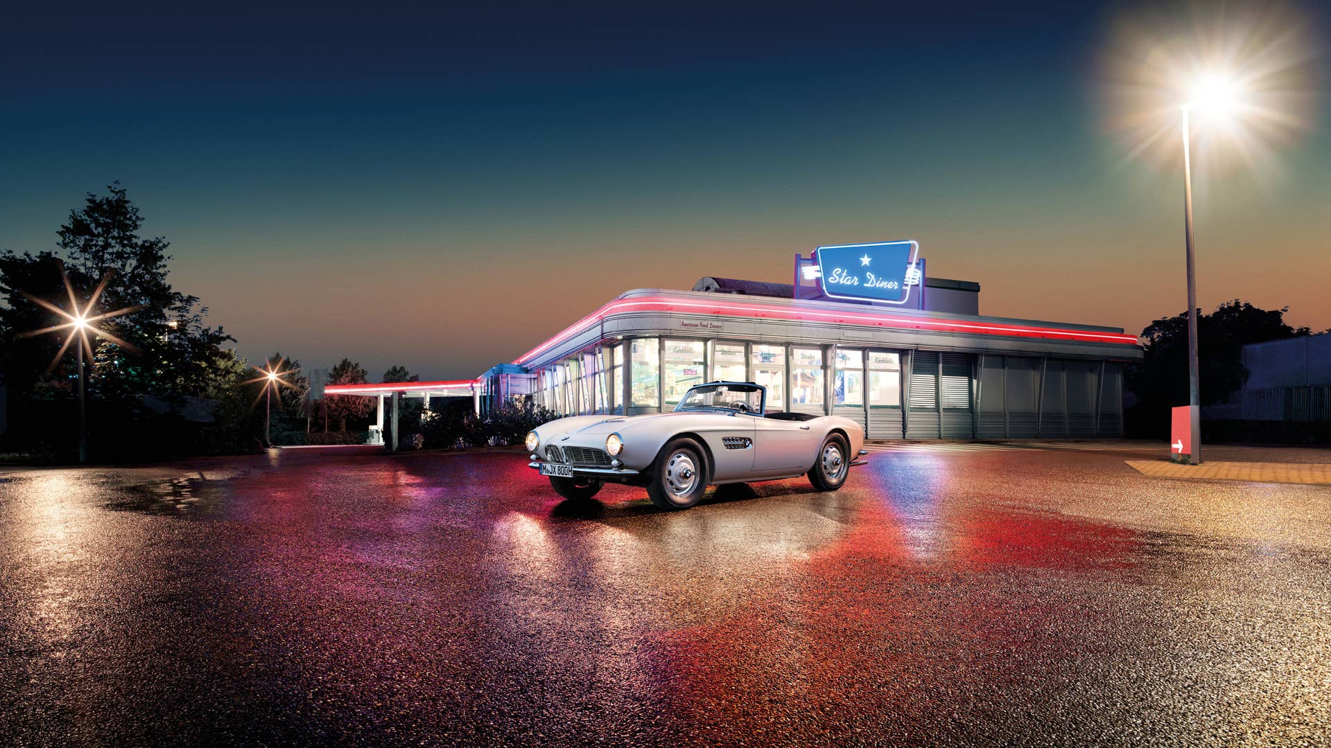 Elvis Presley's Restored BMW 507 Exterior Front