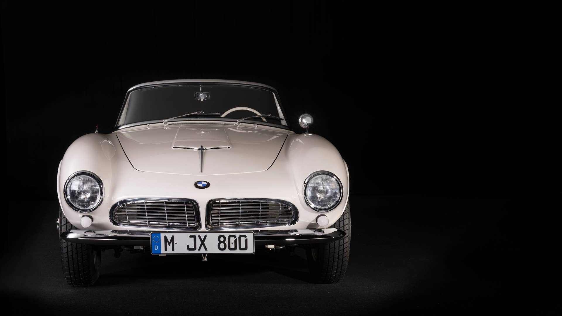 Elvis Presley's Restored BMW 507 Front Exterior